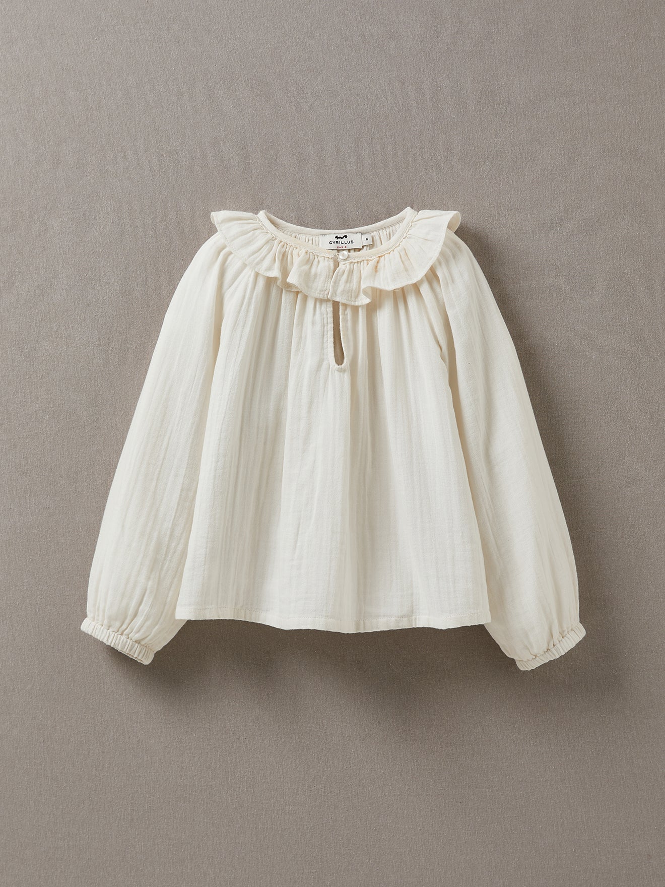 Blouse Fille en gaze de coton