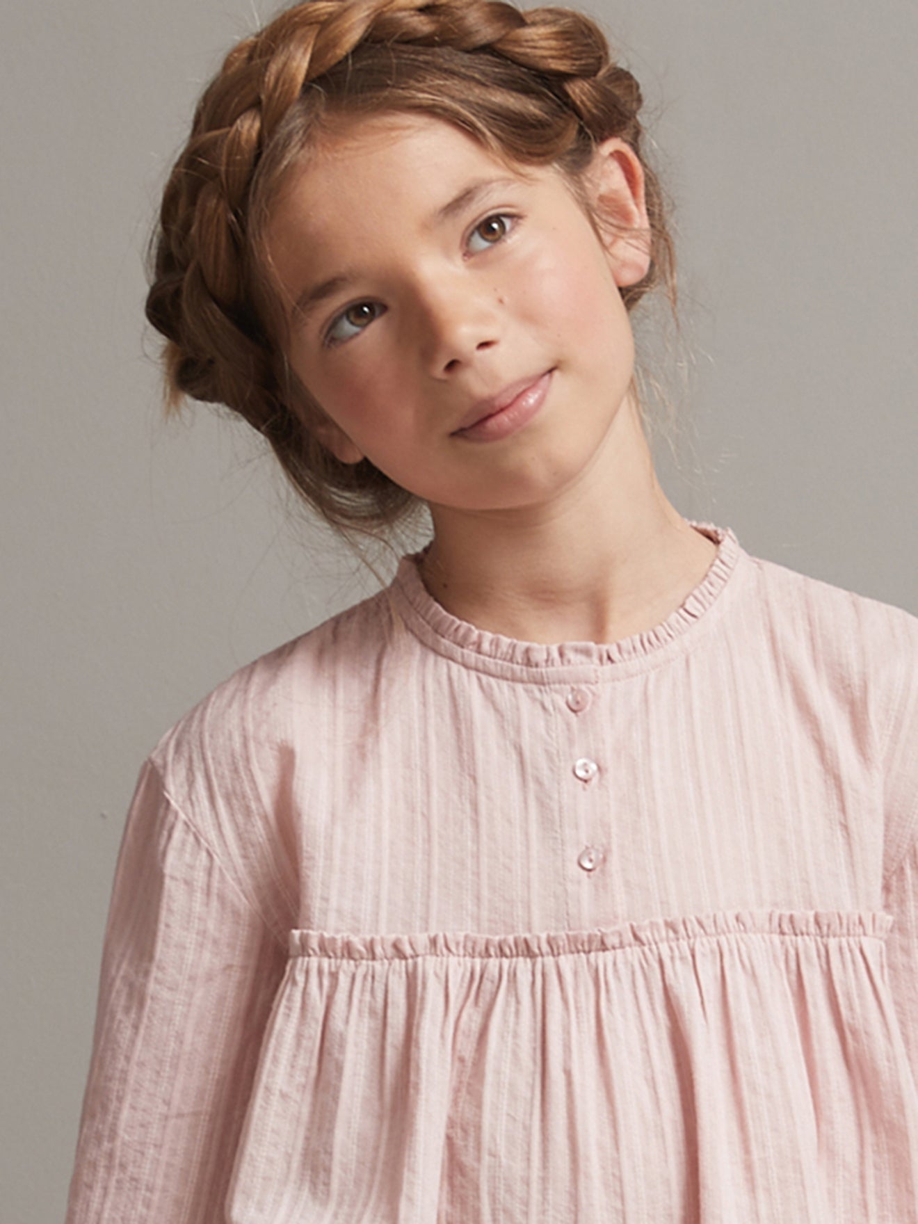 Chemise Fille à froufrou
