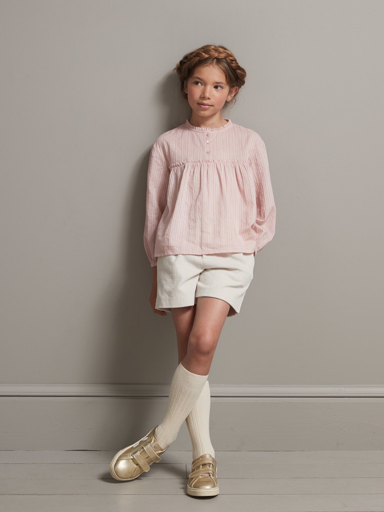 Chemise Fille à froufrou