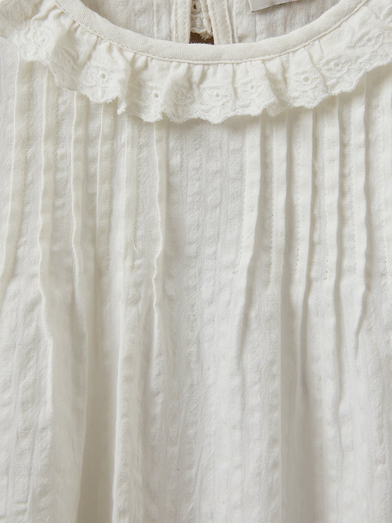 Blouse Fille col froufrou