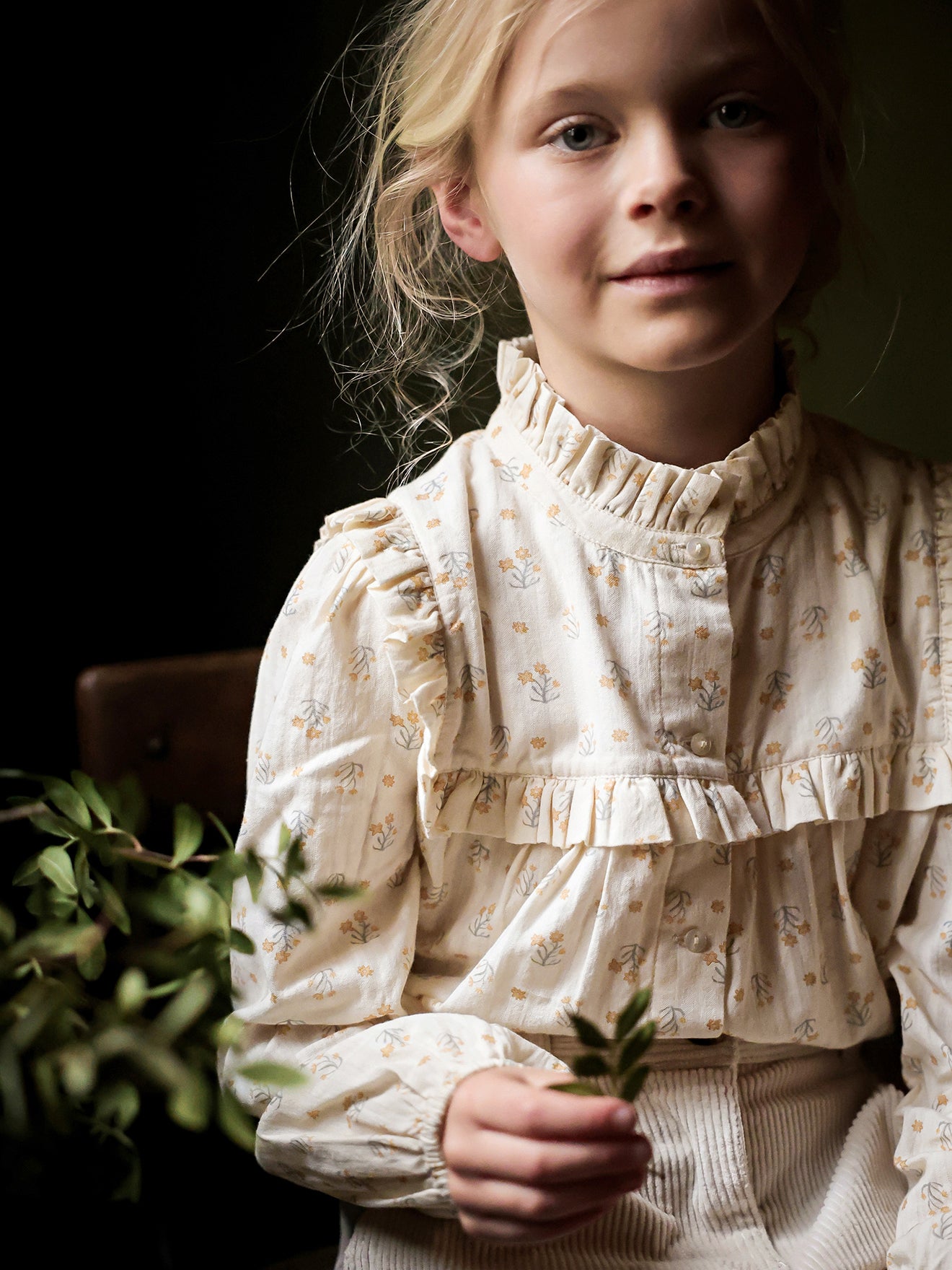 Meisjesbloes met Suzan-print