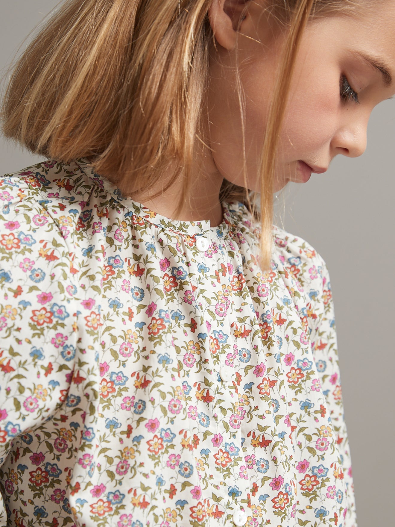 Chemise Fille en tissu Liberty Aisha