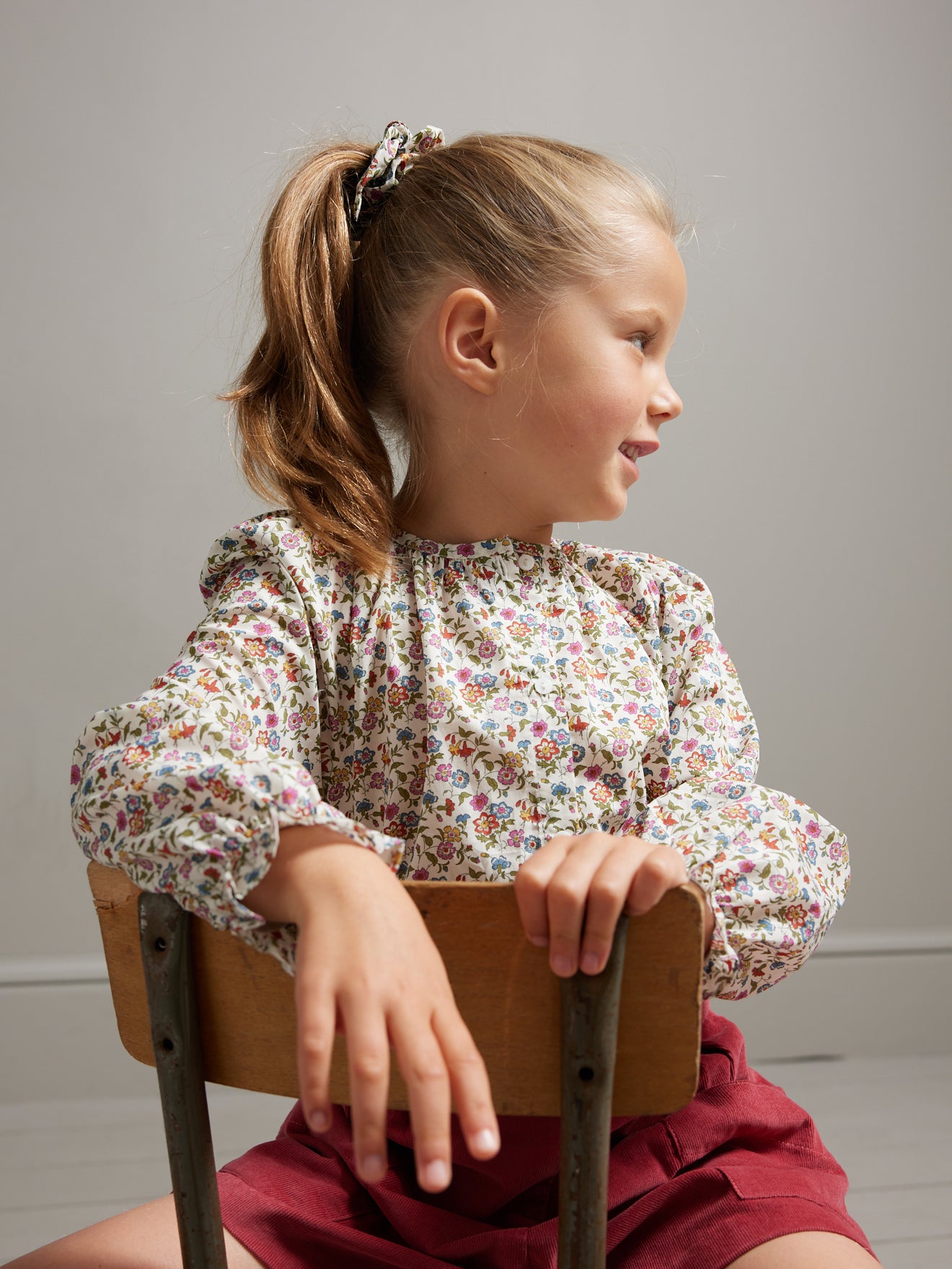 Chemise Fille en tissu Liberty Aisha