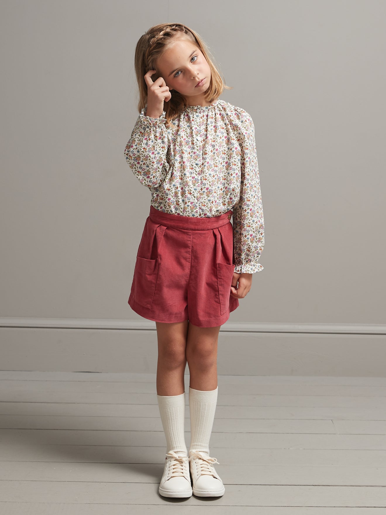 Chemise Fille en tissu Liberty Aisha
