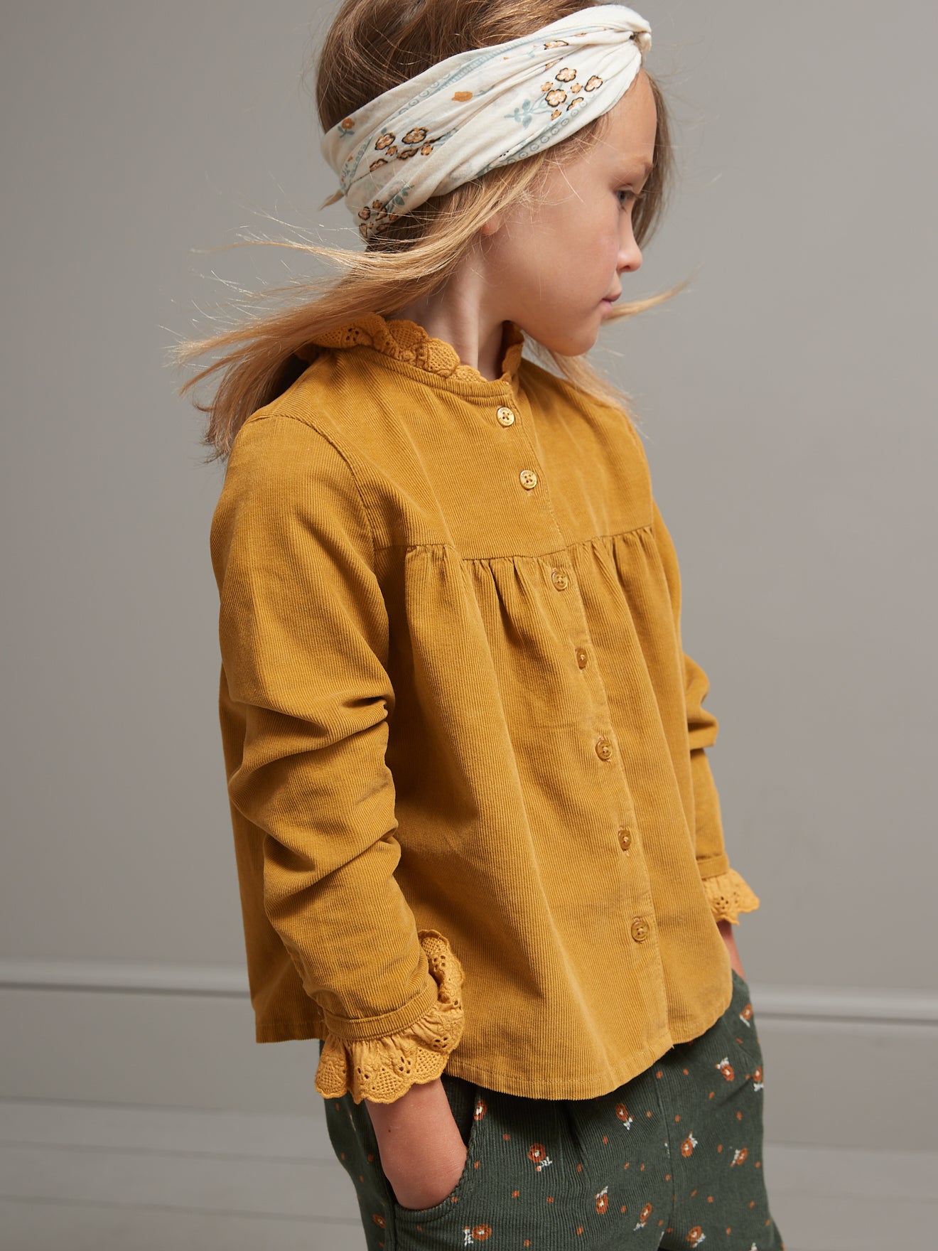 Chemise Fille en velours