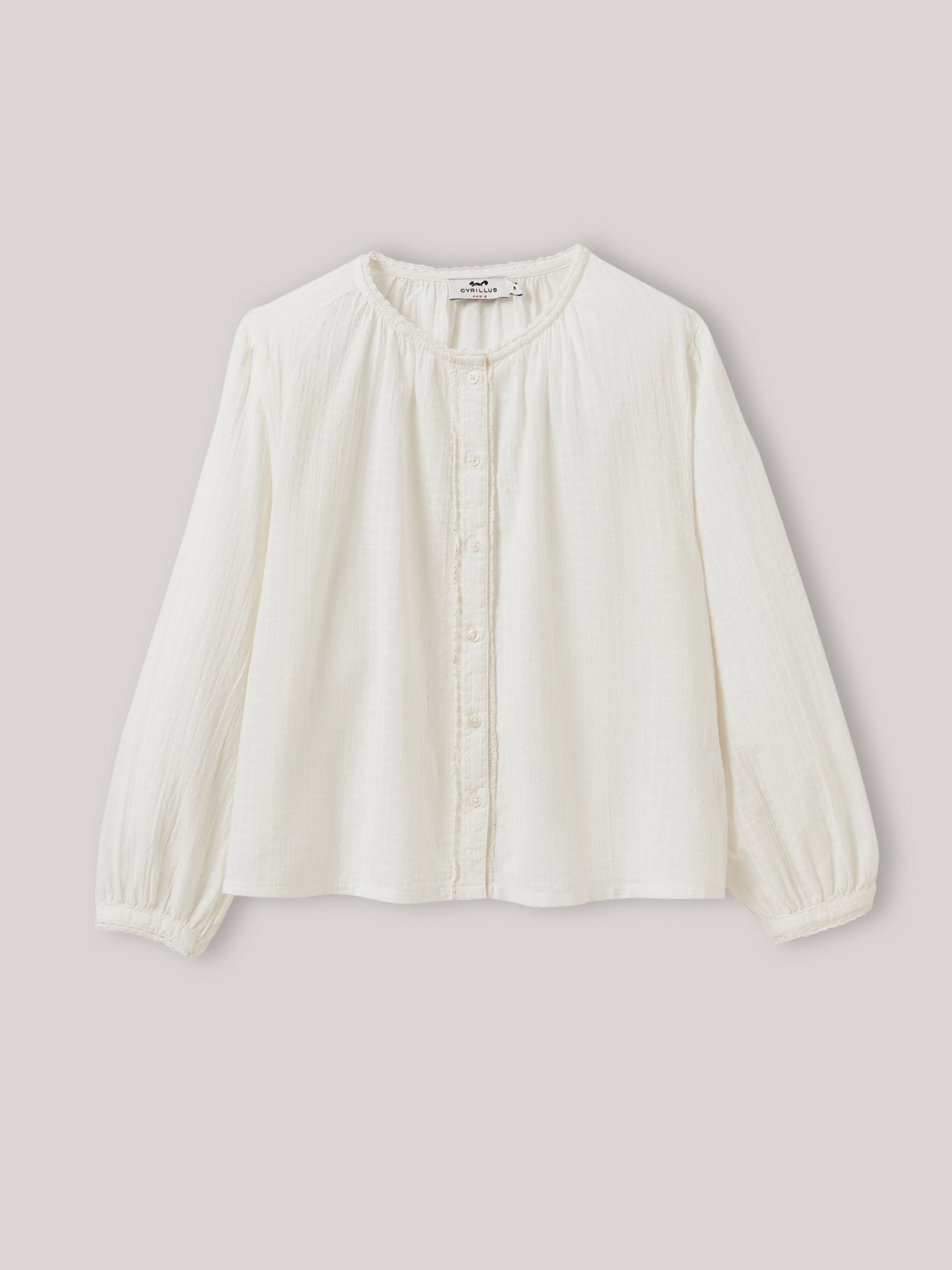 Chemise seersucker Fille