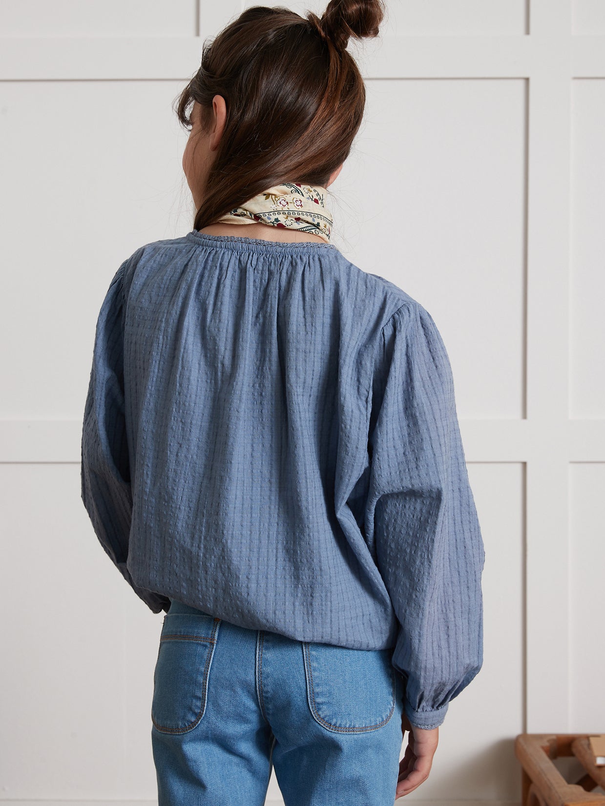 Chemise seersucker Fille