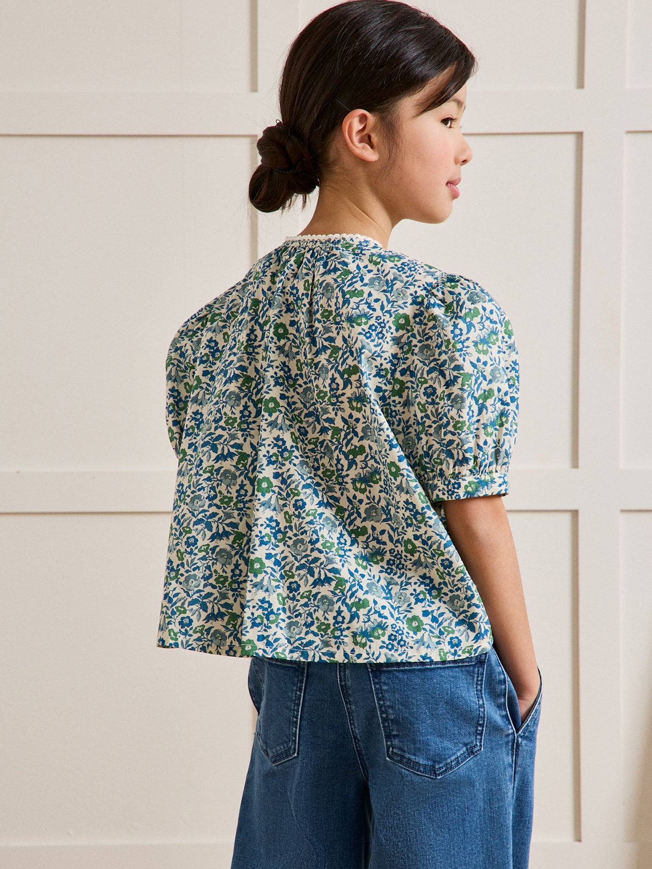 Chemise Fille en tissu Liberty