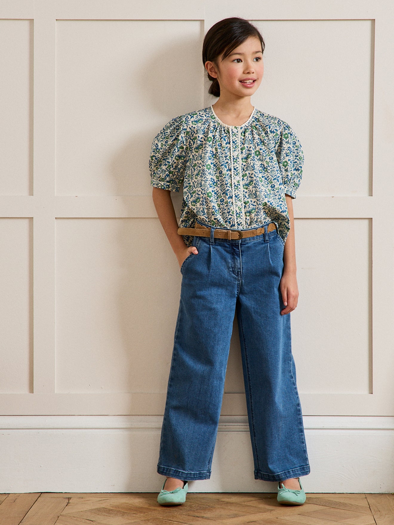 Chemise Fille en tissu Liberty
