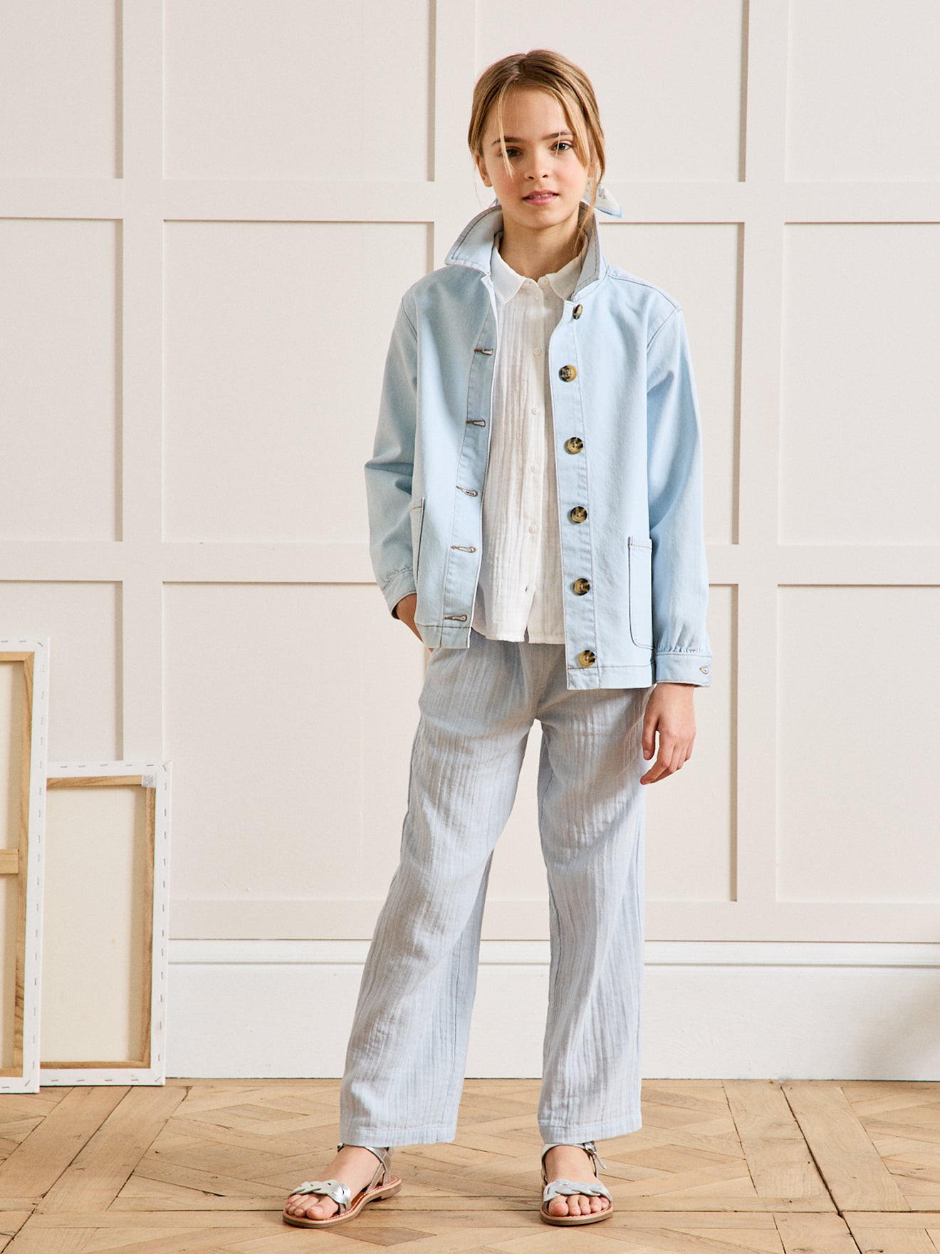 Chemise Fille en gaze - Coton biologique