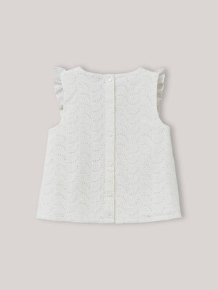 Blouse Fille broderie anglaise