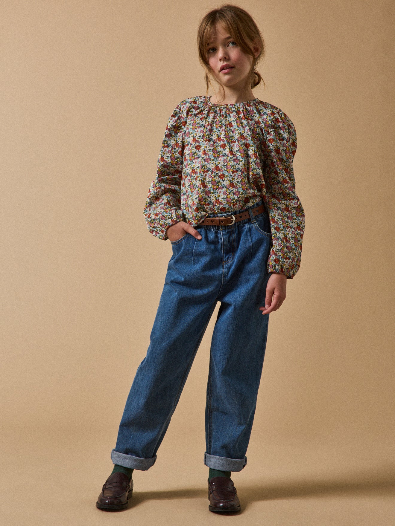 Meisjesbloes in "Libby" Liberty-stof
