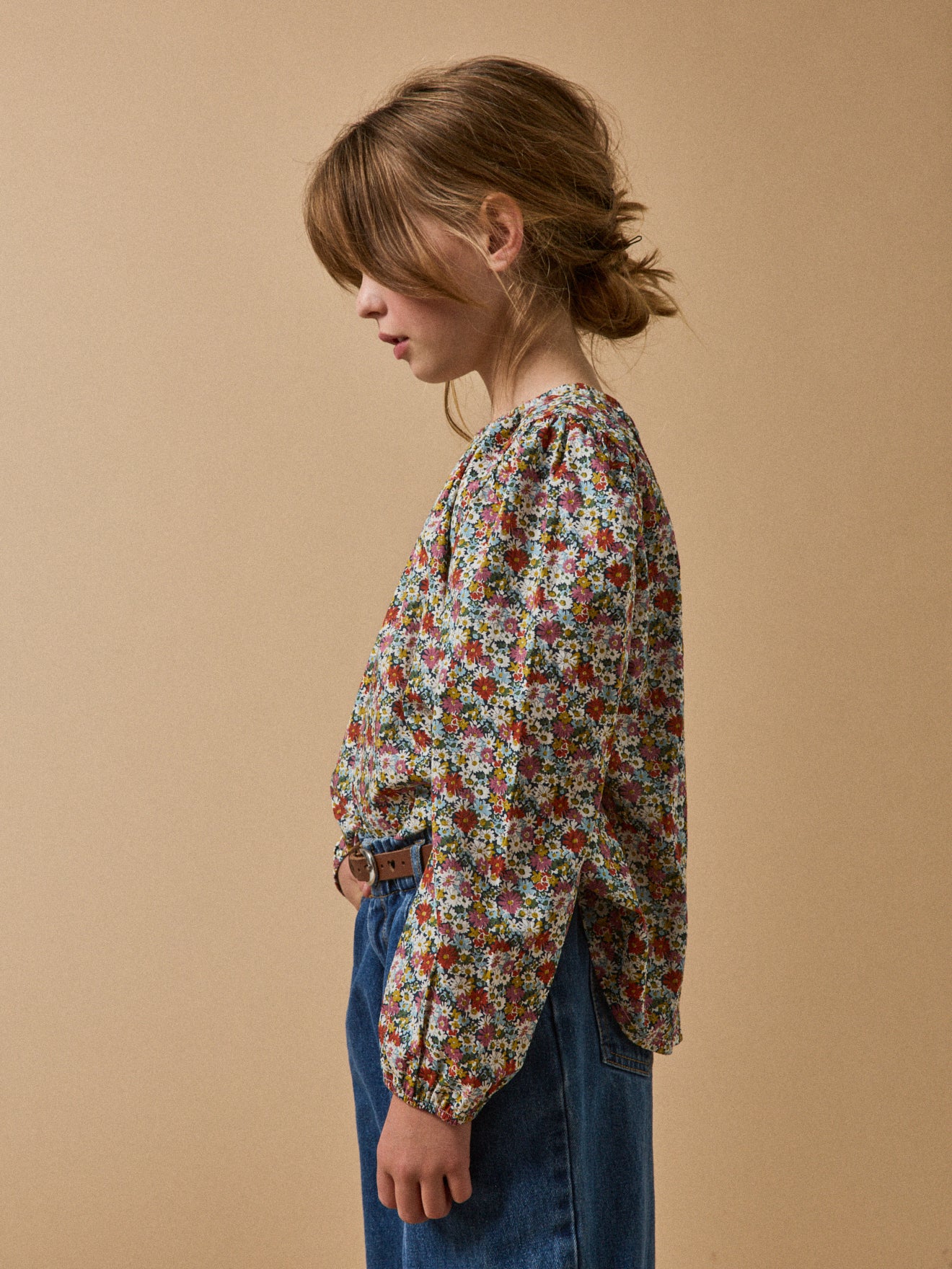 Meisjesbloes in "Libby" Liberty-stof