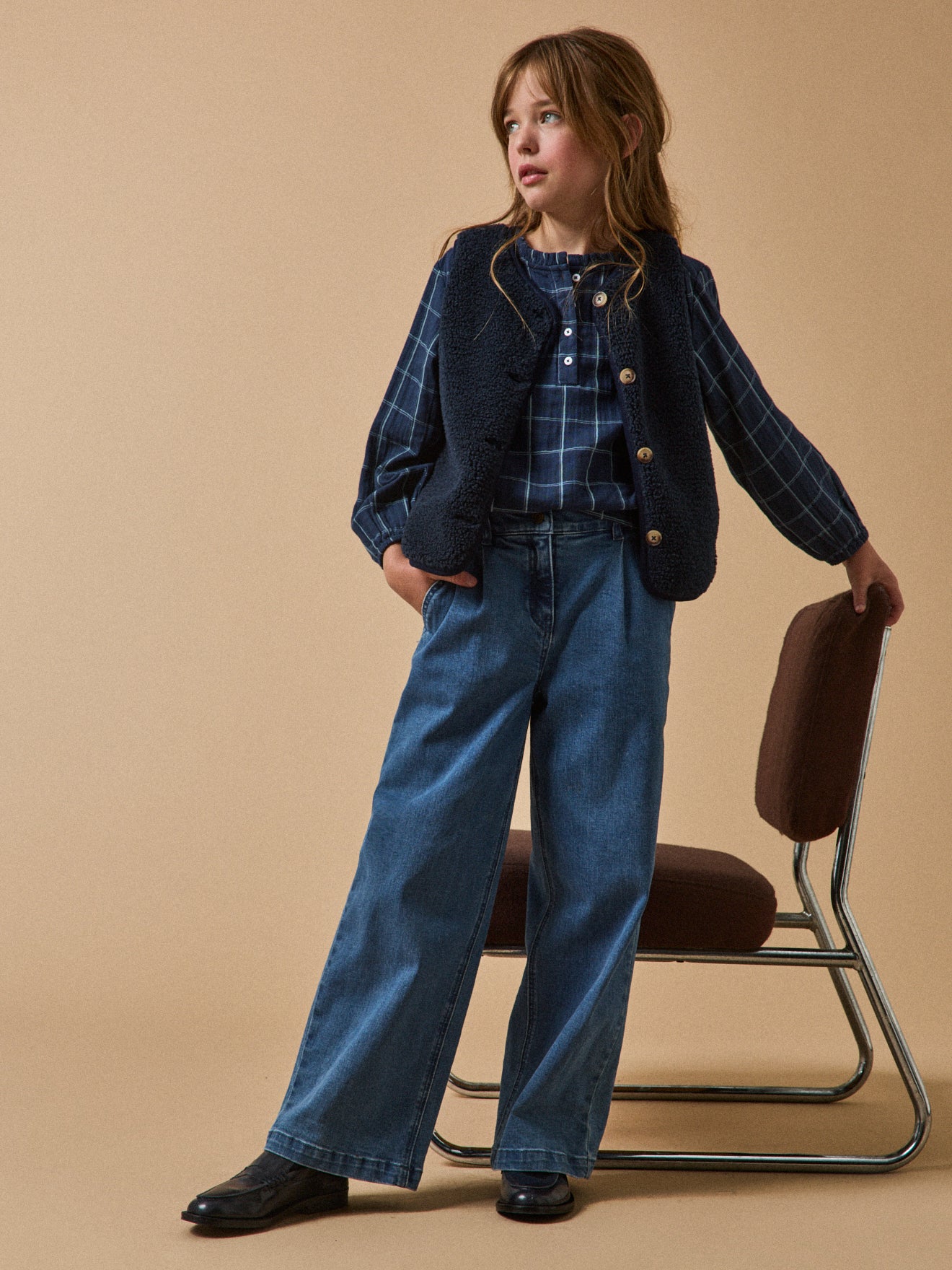 Blouse en gaze de coton Fille