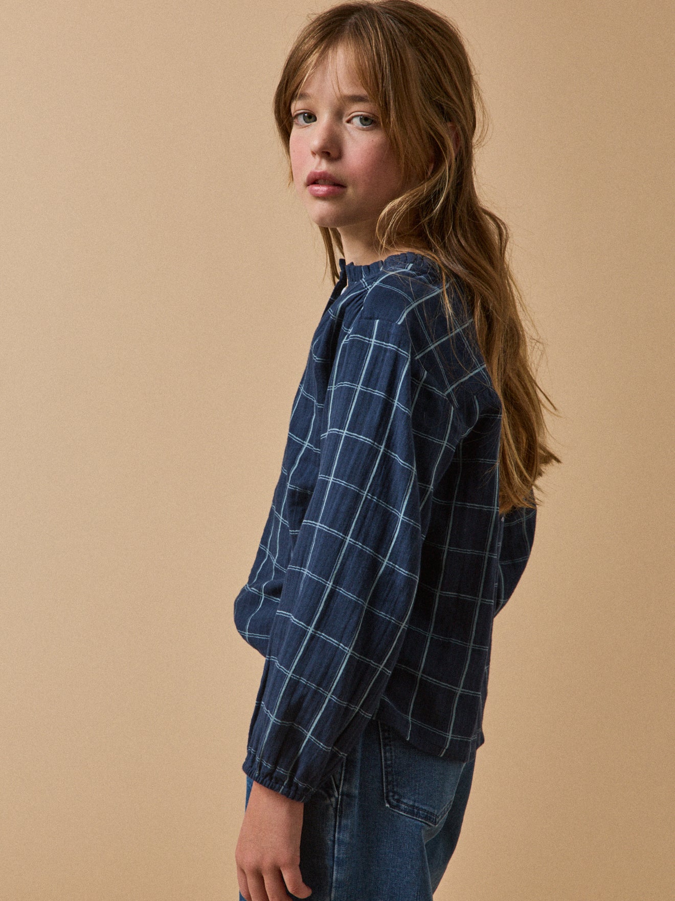 Blouse en gaze de coton Fille