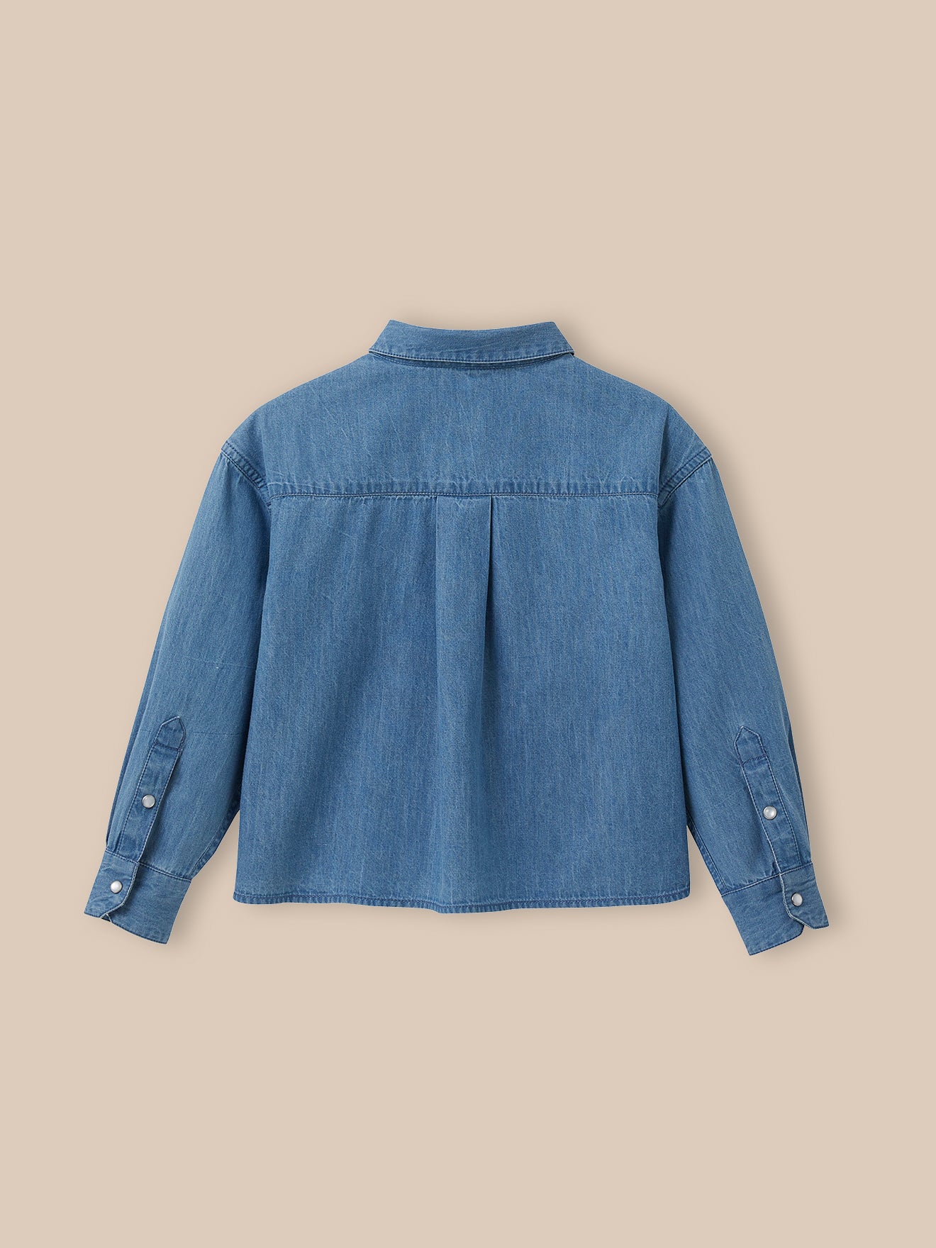 Meisjeshemd in light denim