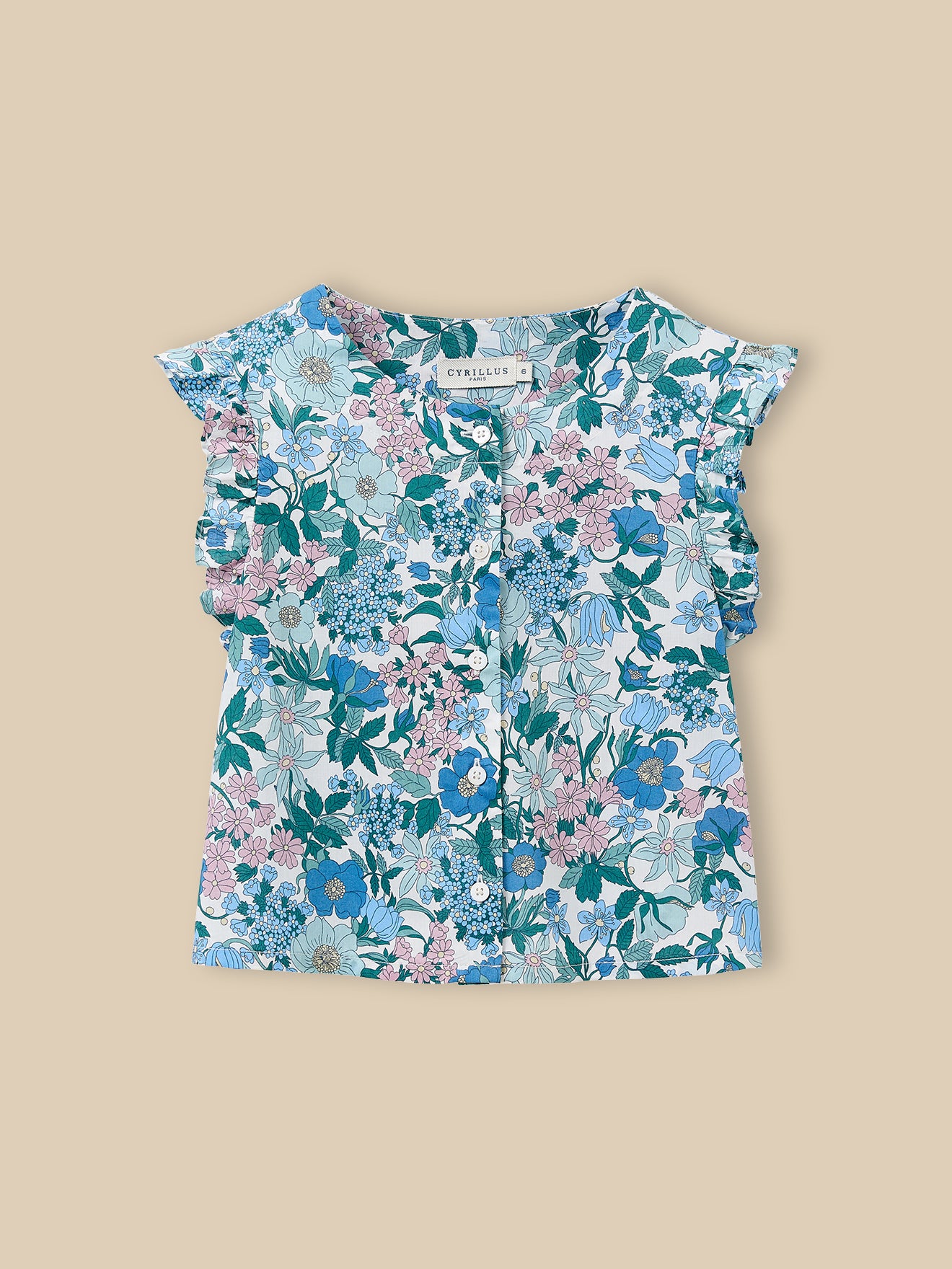Blouse en tissu Liberty Fille