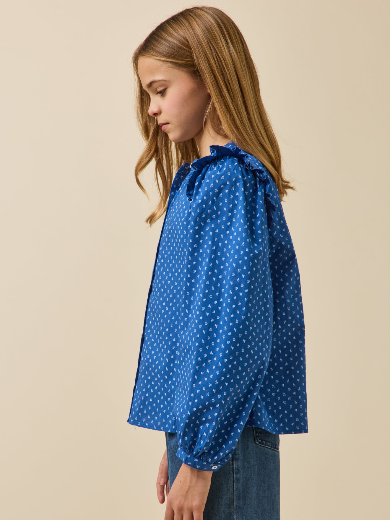 Bedrukte meisjesbloes - Junior collectie