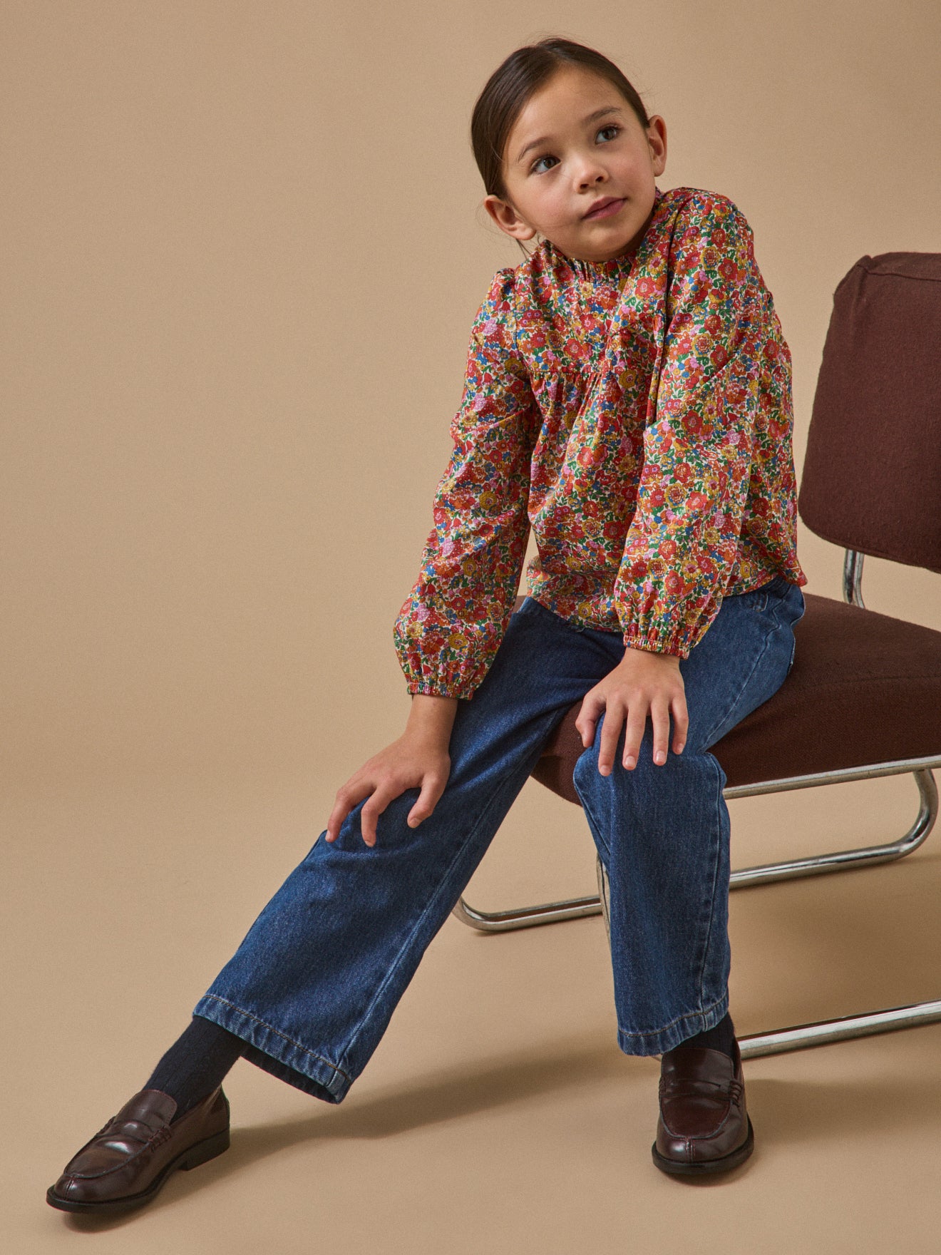 Blouse en tissu Liberty Fille