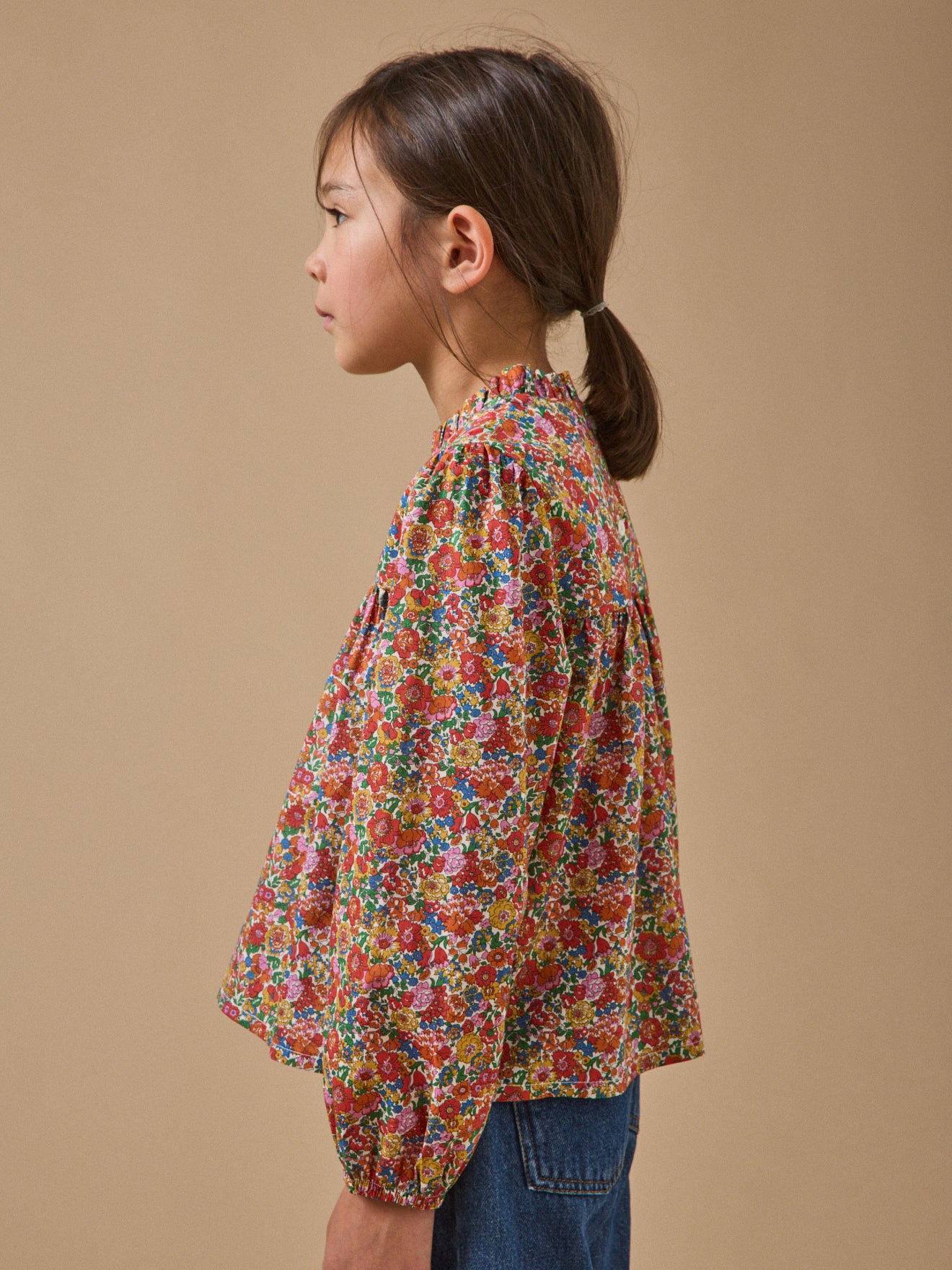 Blouse en tissu Liberty Fille