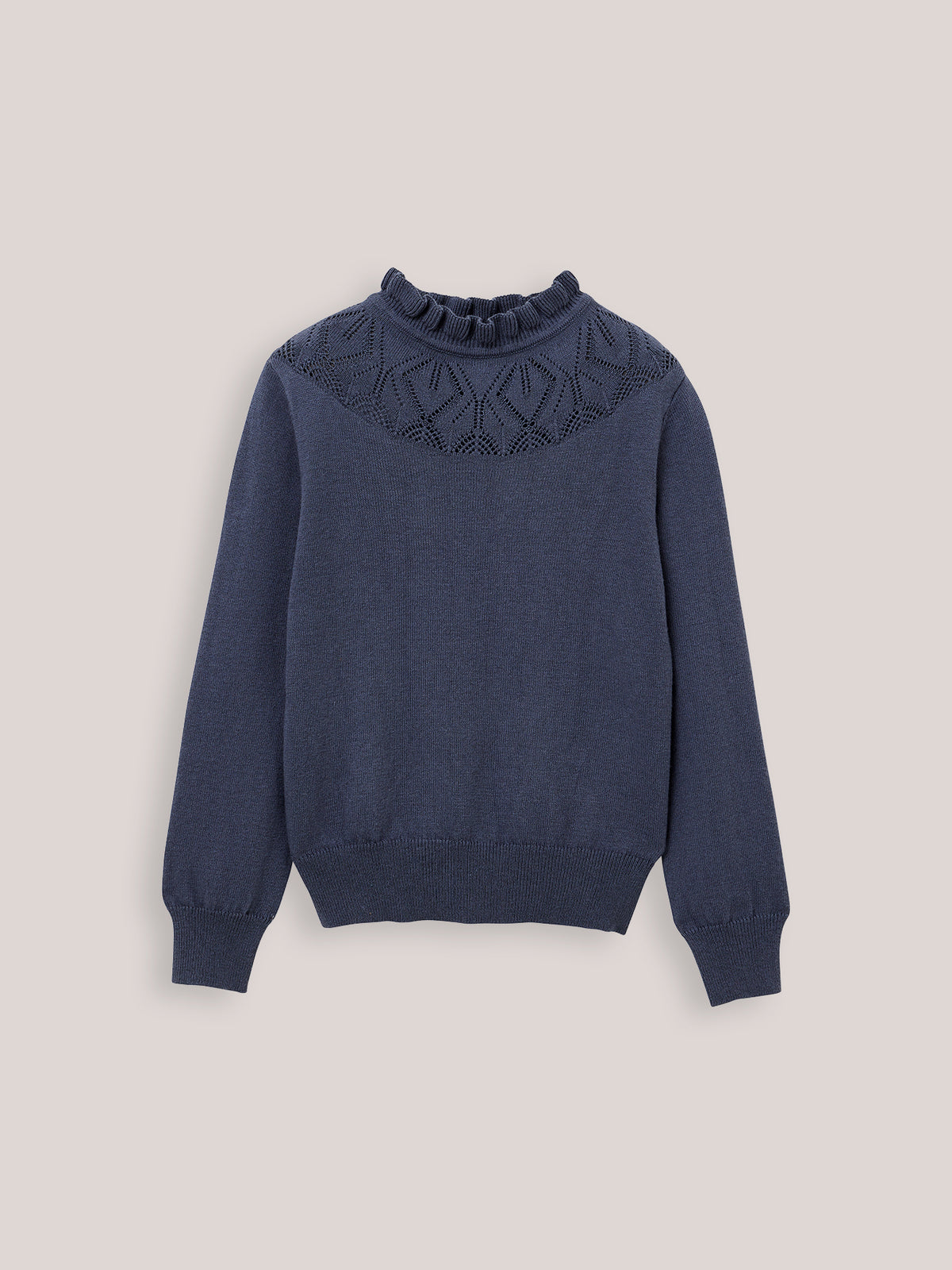 Pull Fille coton et cachemire