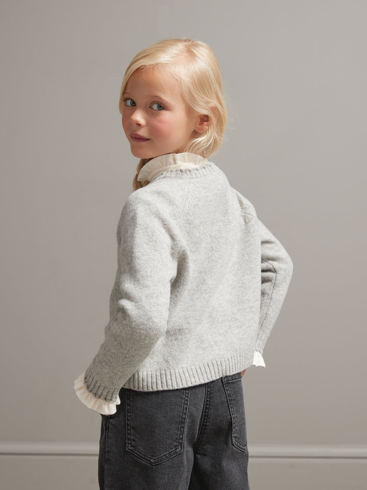 Pull Fille en laine mérinos