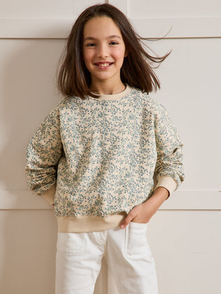 Sweat Fille imprimé Olivia - Coton biologique