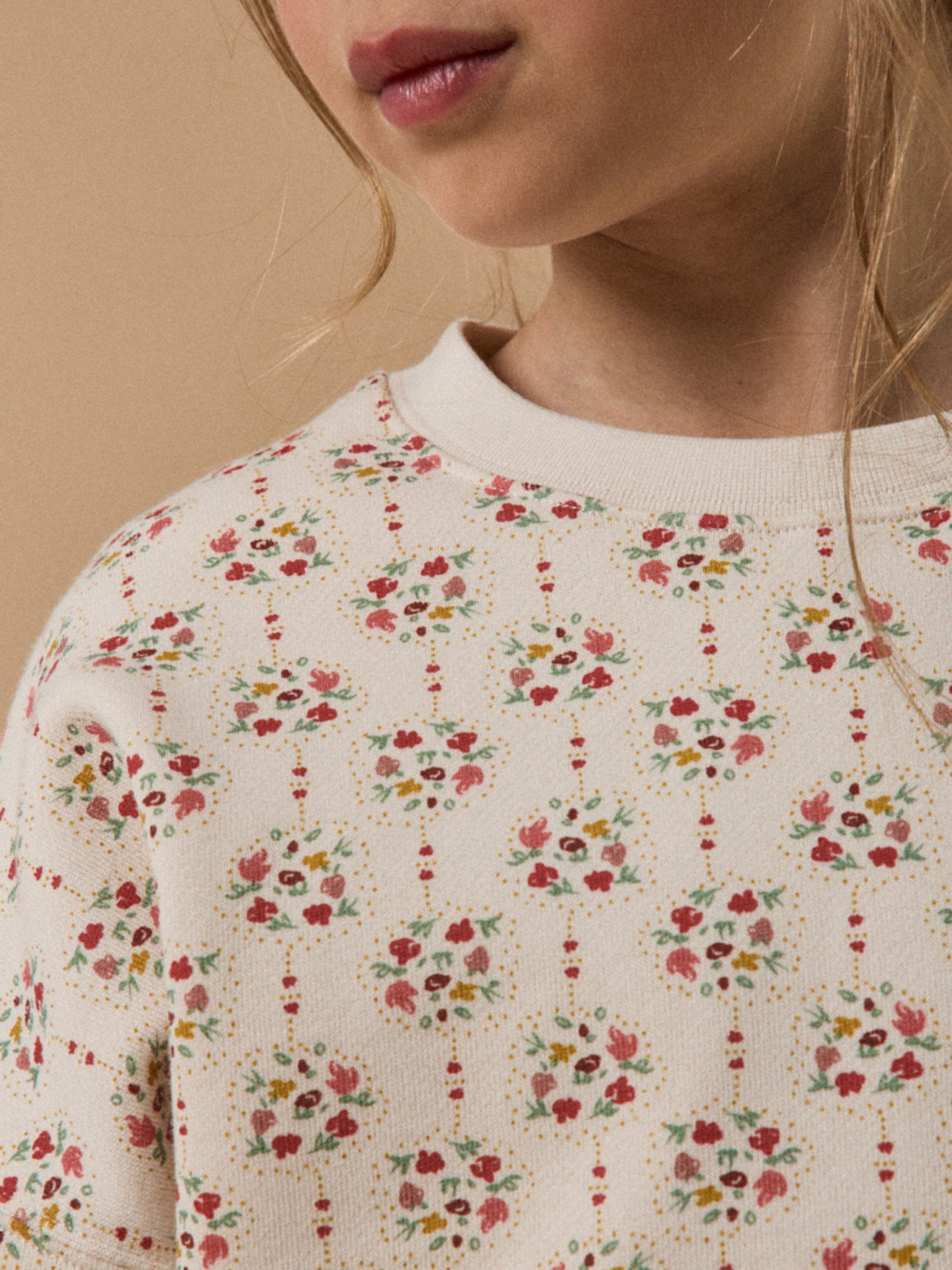 Meisjessweater met Charline print - Biokatoen