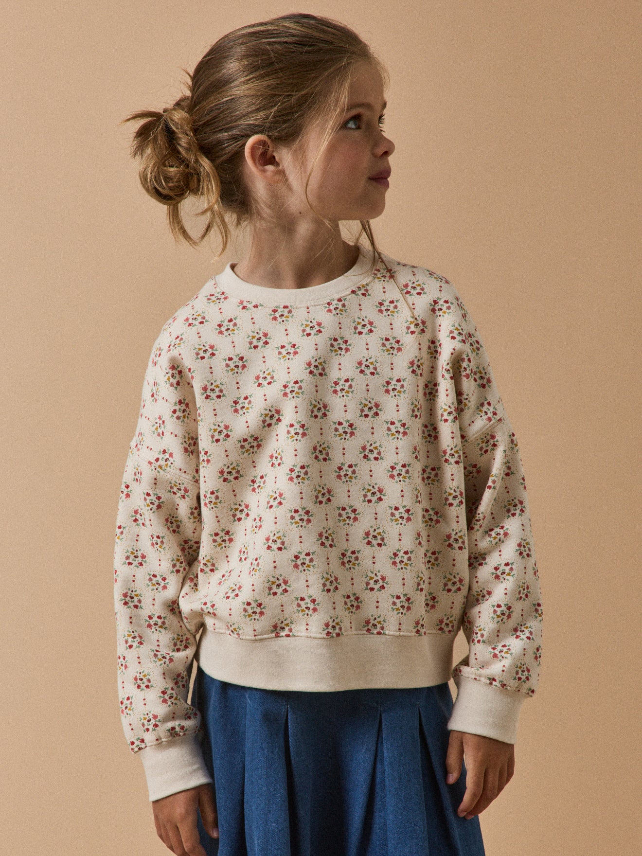 Sweat Fille imprimé Charline - Coton Biologique