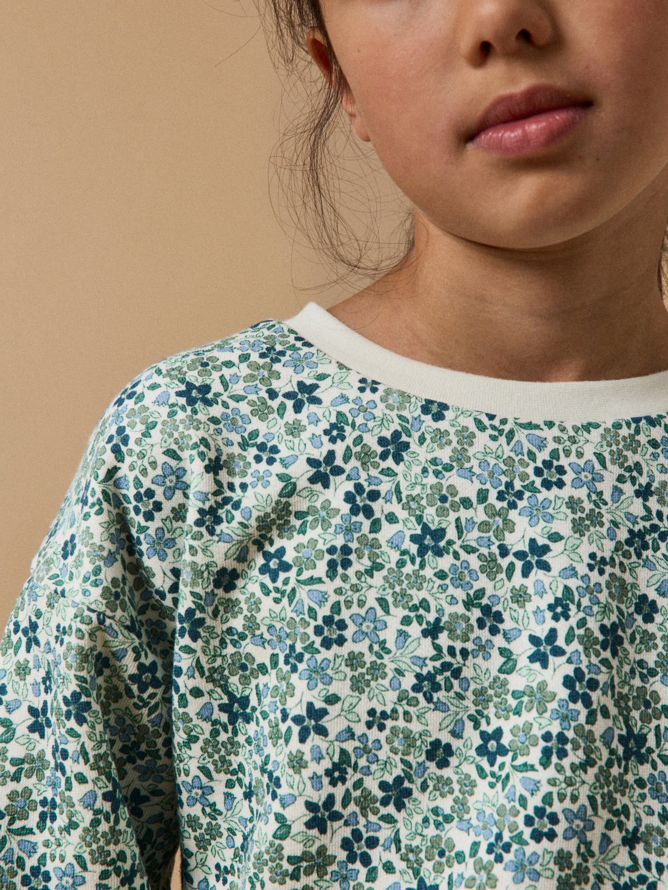 Meisjessweater met Jeanne print - Biokatoen