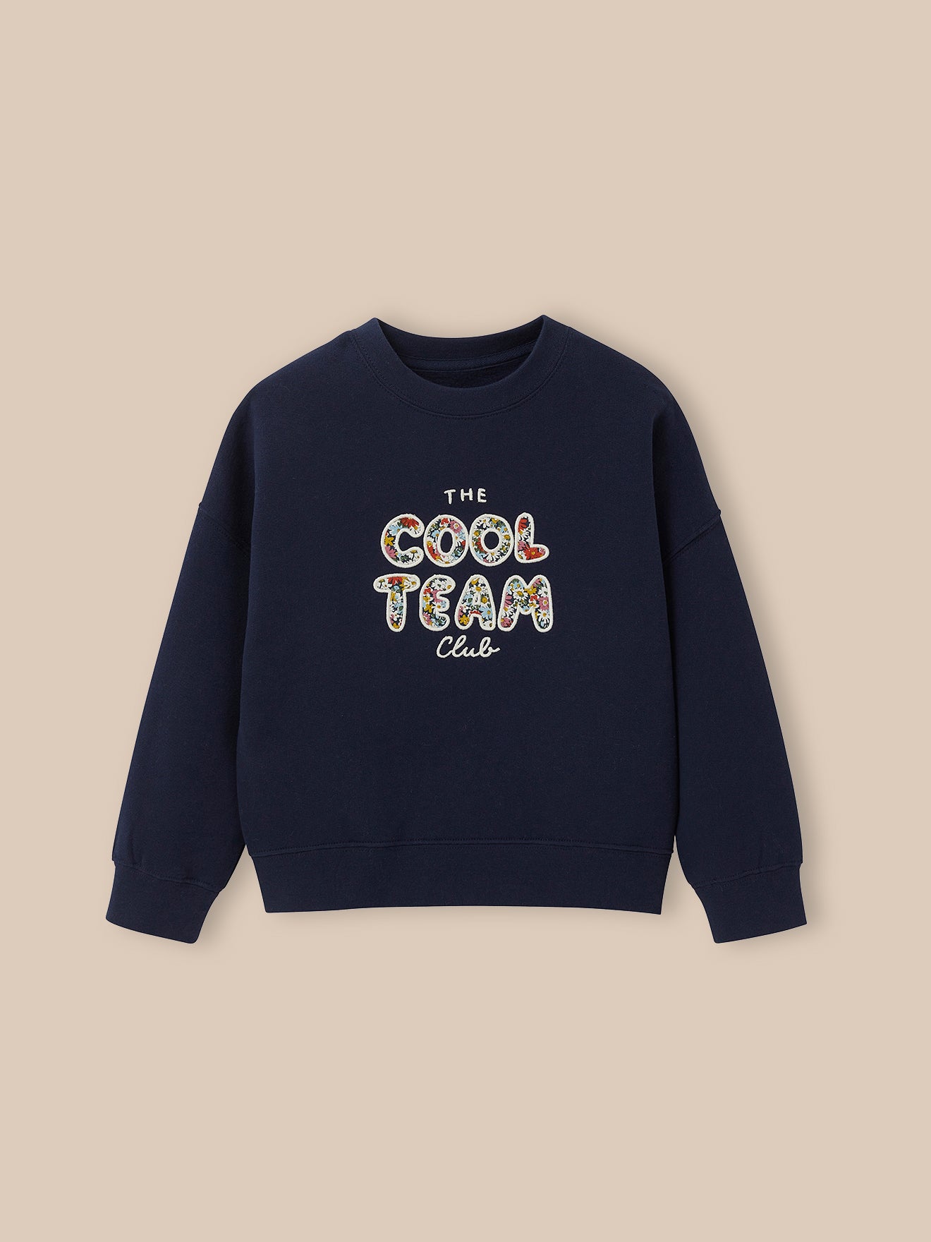 Sweat Cool Team Fille tissu Liberty - Coton biologique