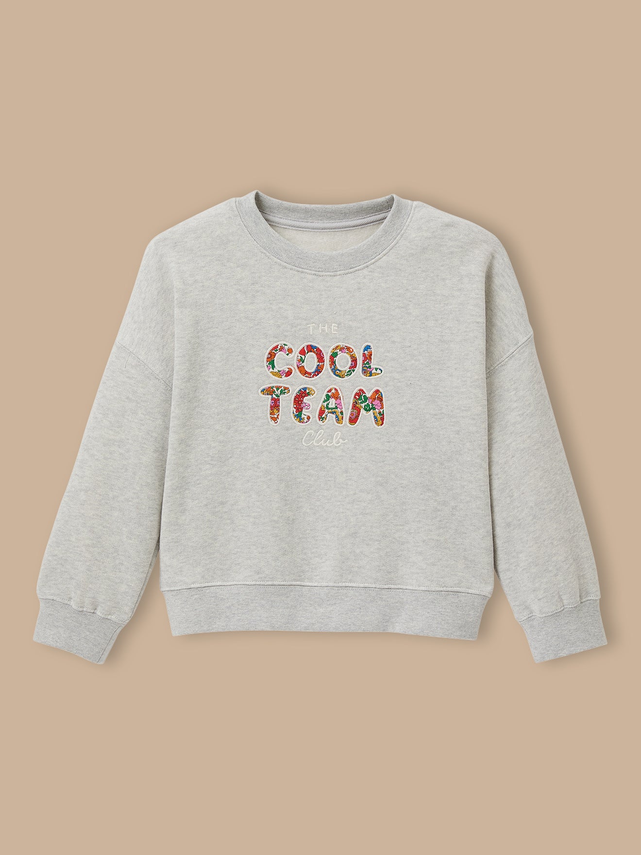 Sweat Cool Team Fille tissu Liberty - Coton biologique