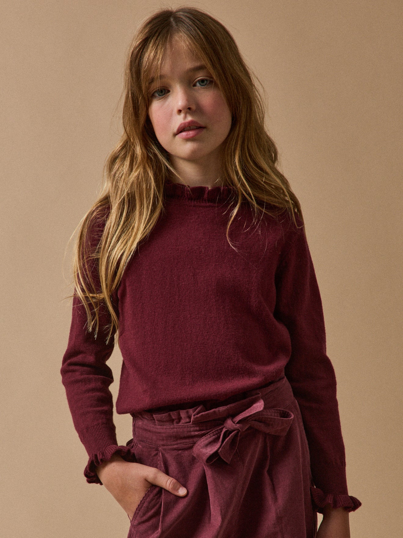 Pull volanté Fille