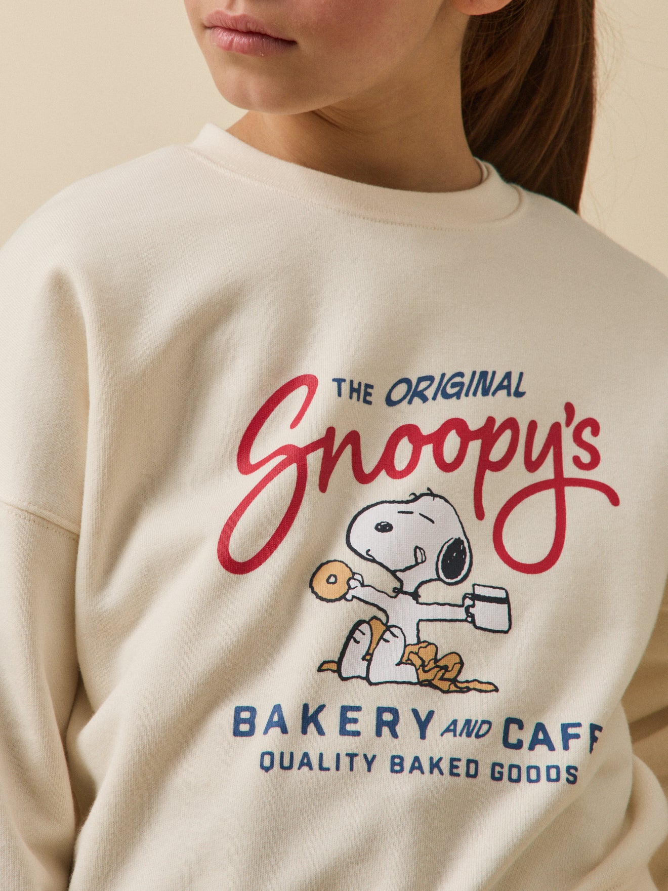 Kindersweater Cyrillus x PEANUTS(TM), Snoopy collectie