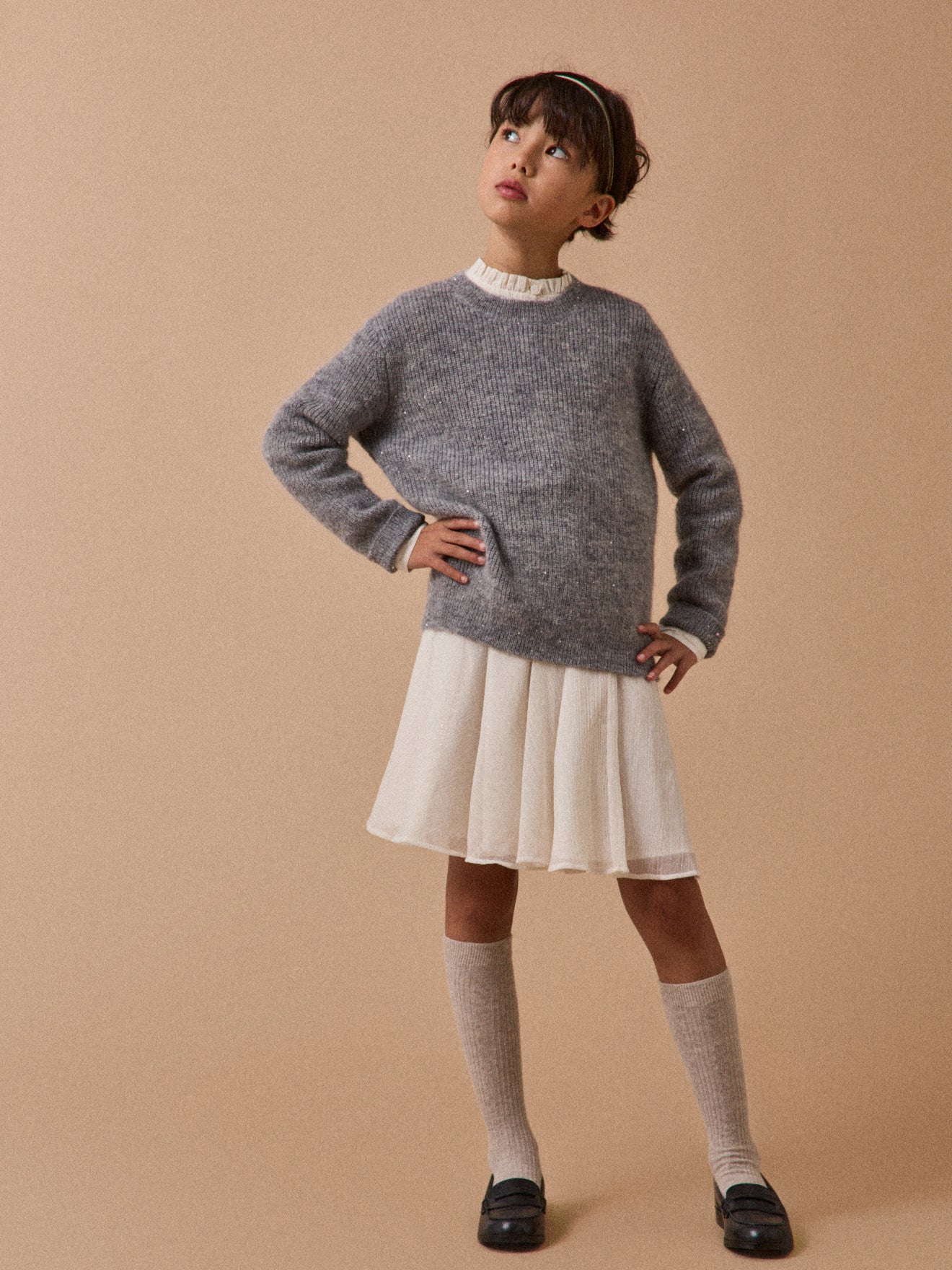 Pull en laine et mohair Fille