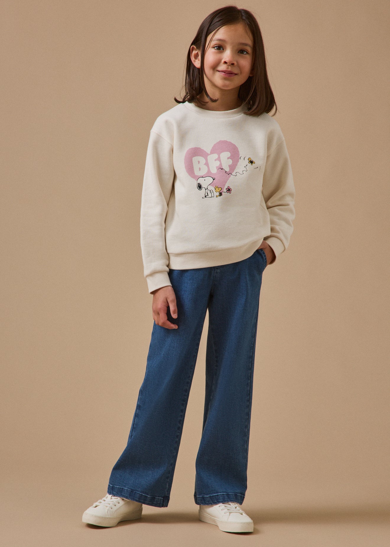 Kindersweater Cyrillus X PEANUTS™, Snoopy collectie