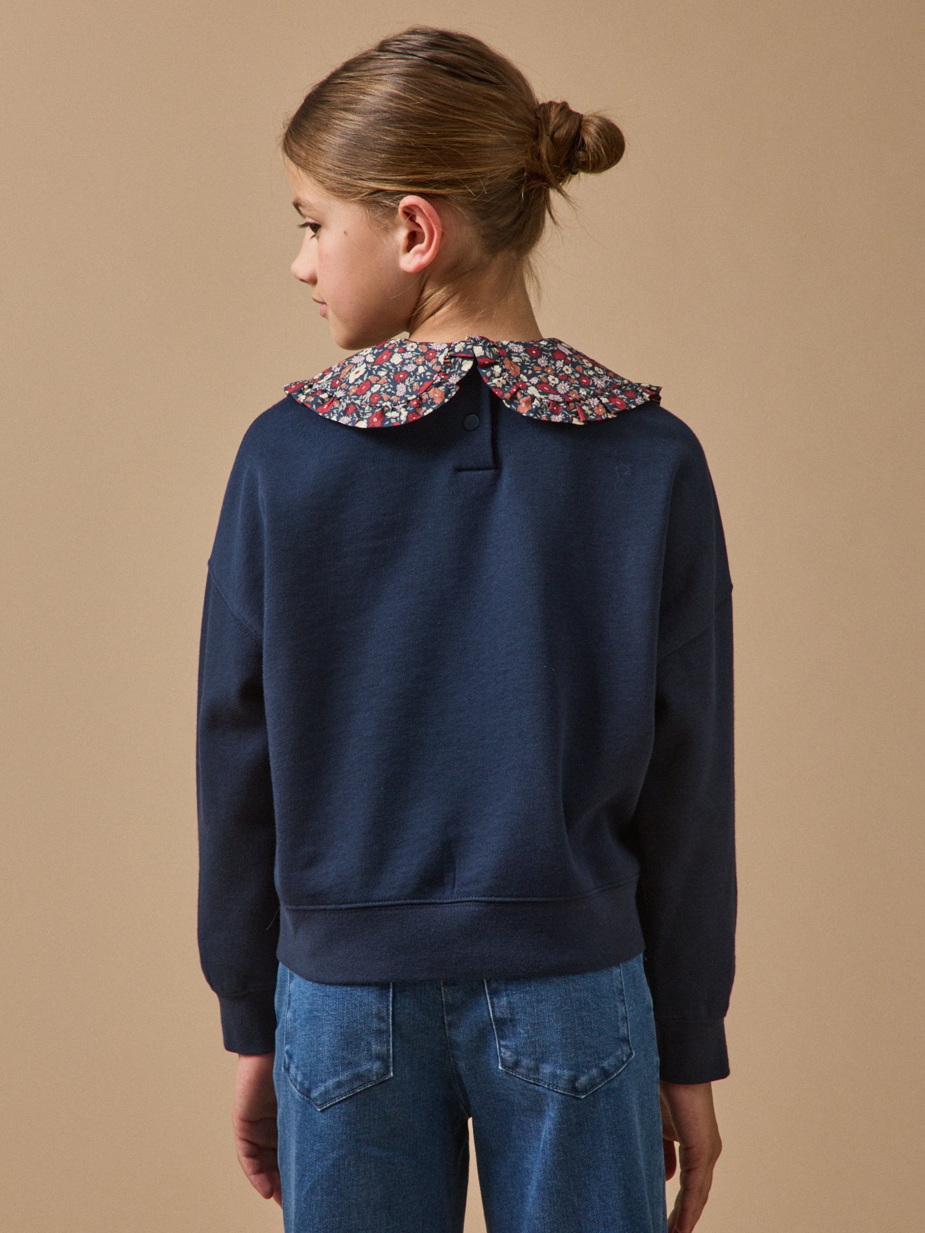 Sweat Fille col Liberty
