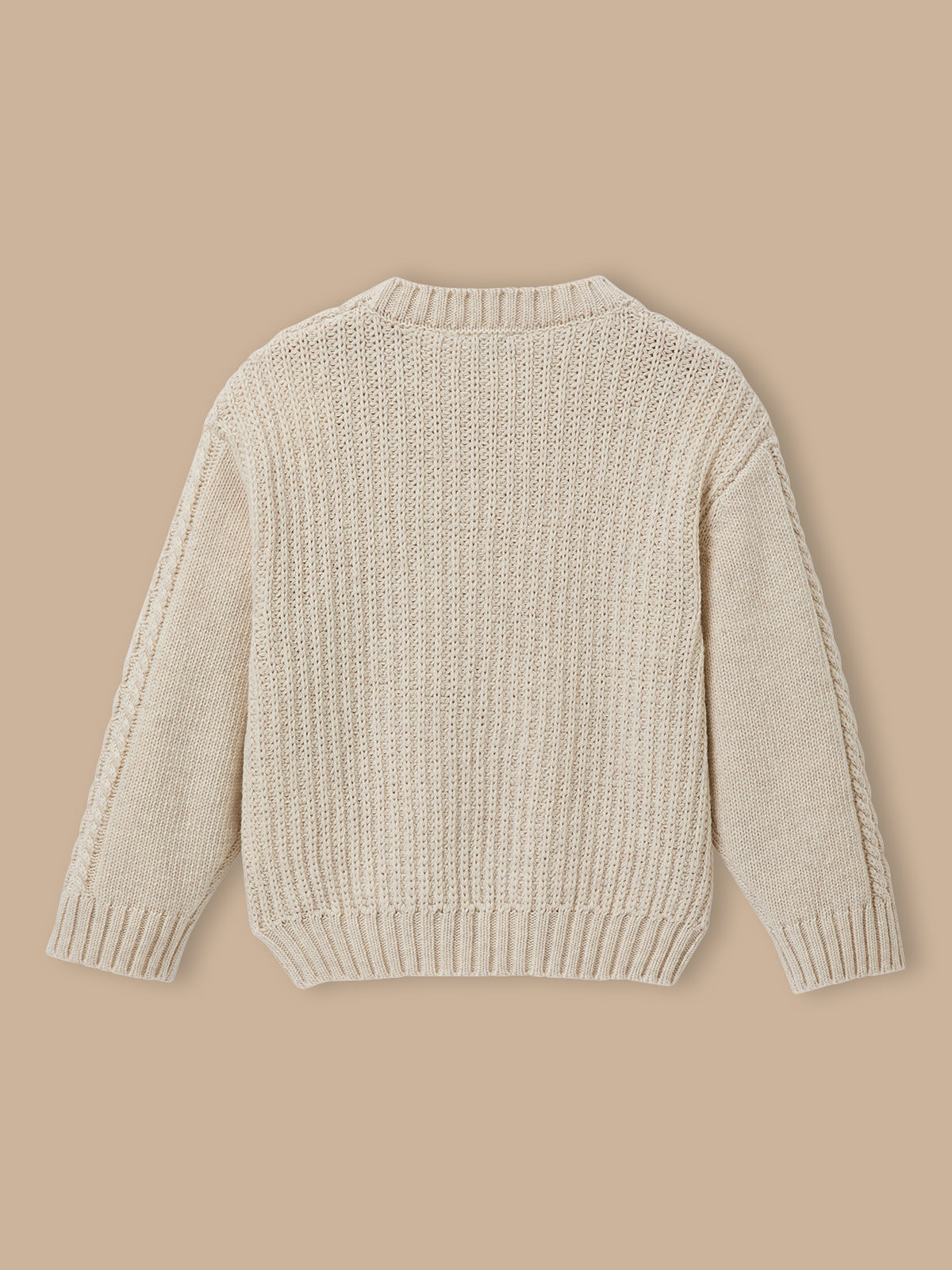 Pull torsadé avec laine Fille