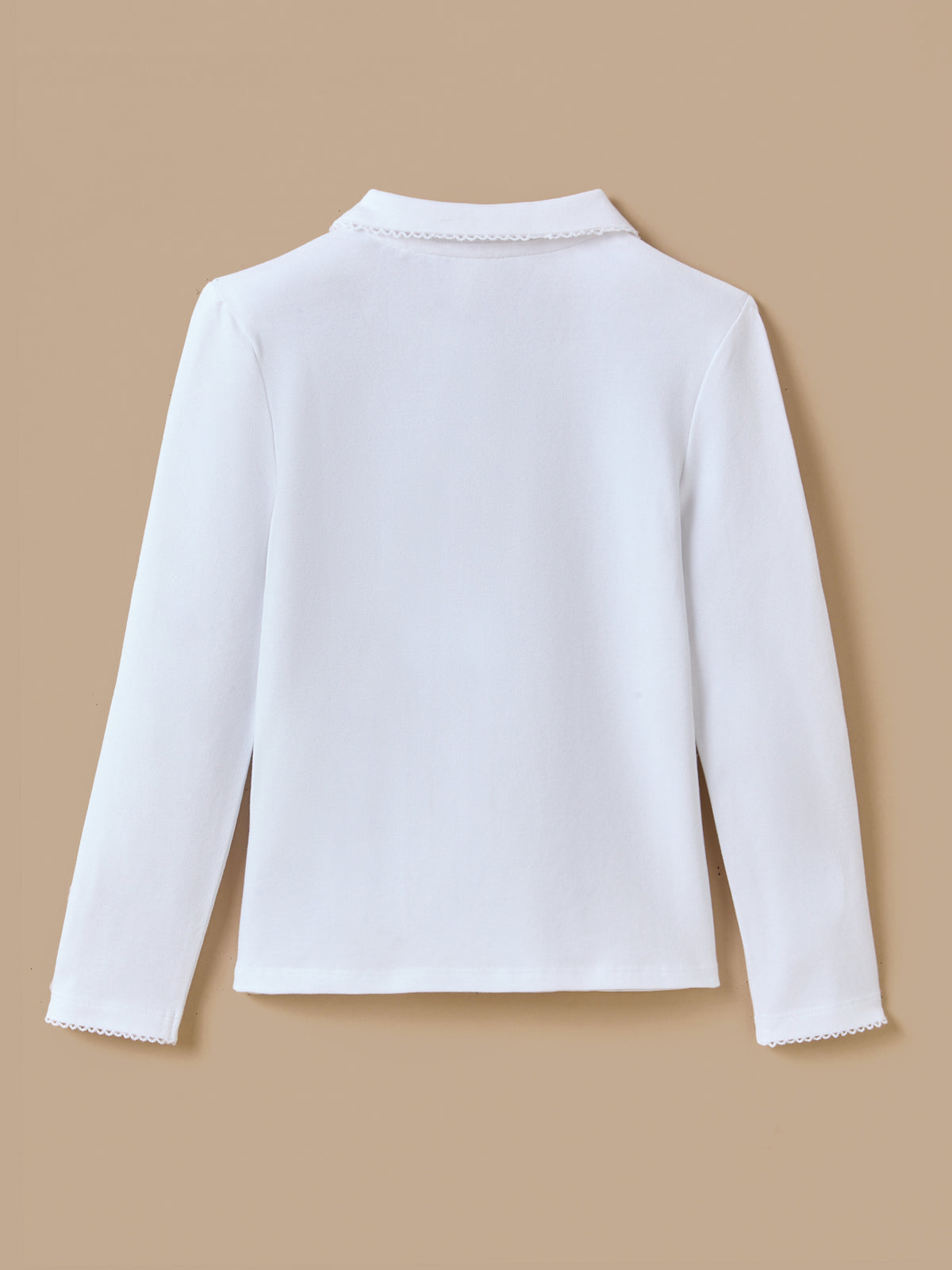 Meisjespolo in piquétricot - Biokatoen