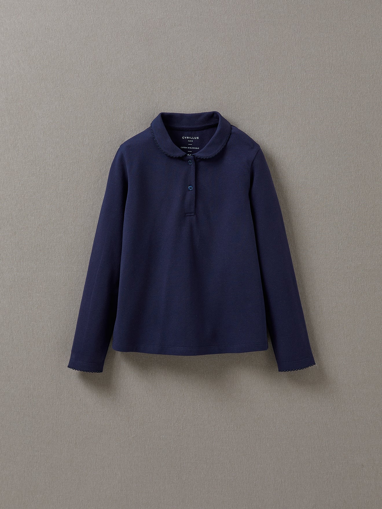 Meisjespolo in piquétricot - Biokatoen