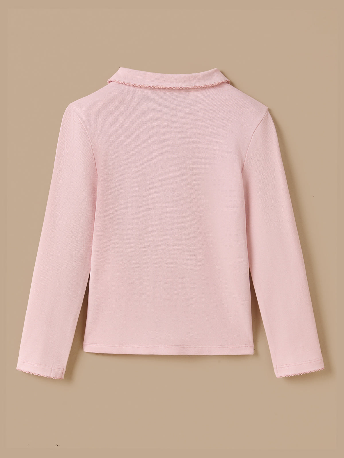Meisjespolo in piquétricot - Biokatoen