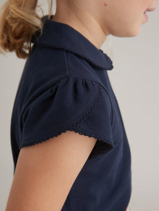 Polo Fille en maille piquée - Coton biologique
