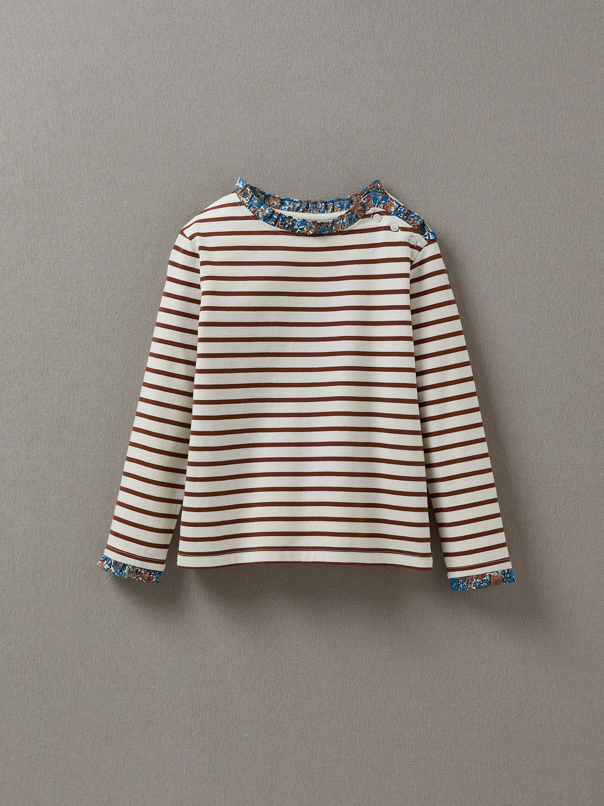 Marineshirt voor meisjes in Liberty-stof - Biokatoen