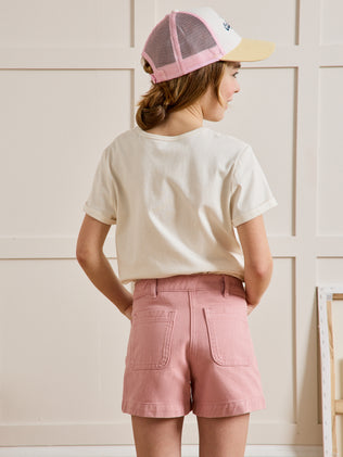 Meisjesshirt met Mireille print - Biokatoen