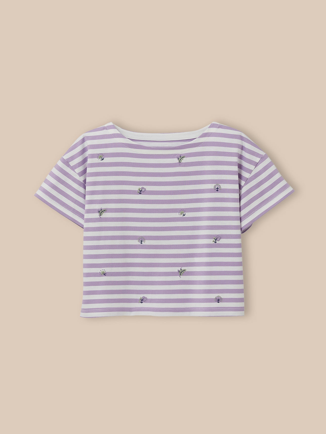 Meisjesshirt met borduursel - Biokatoen