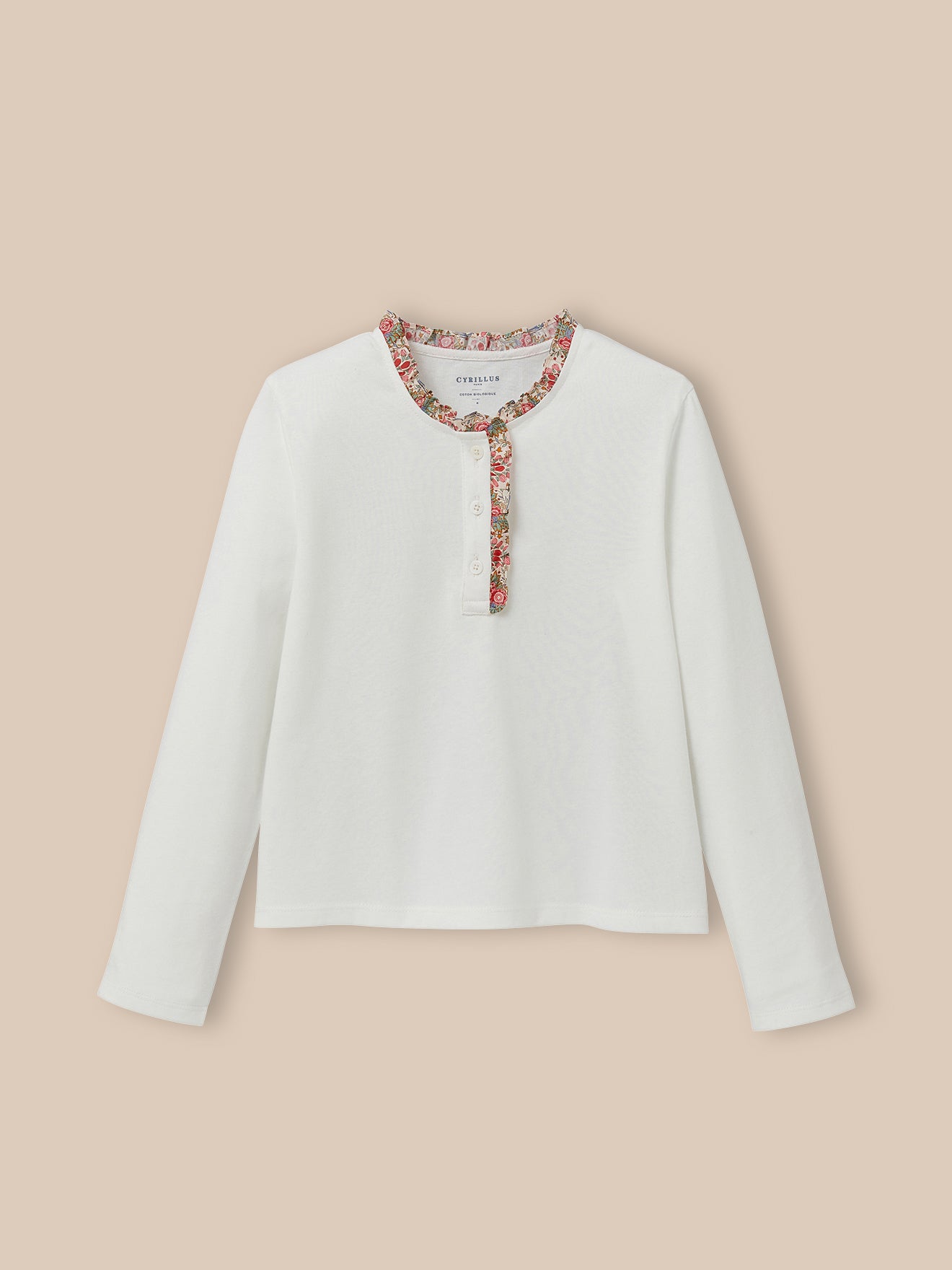 Tunesisch meisjesshirt met Liberty-stof - Biokatoen