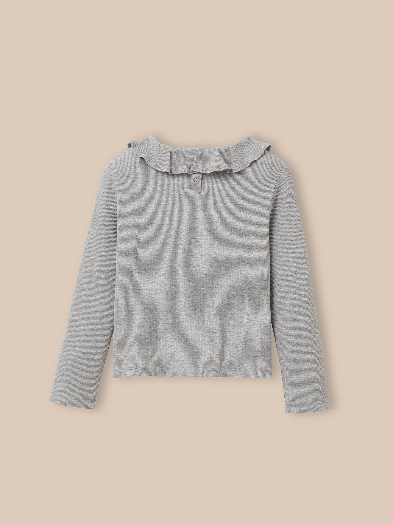 Meisjesshirt met ruchekraag - Biokatoen