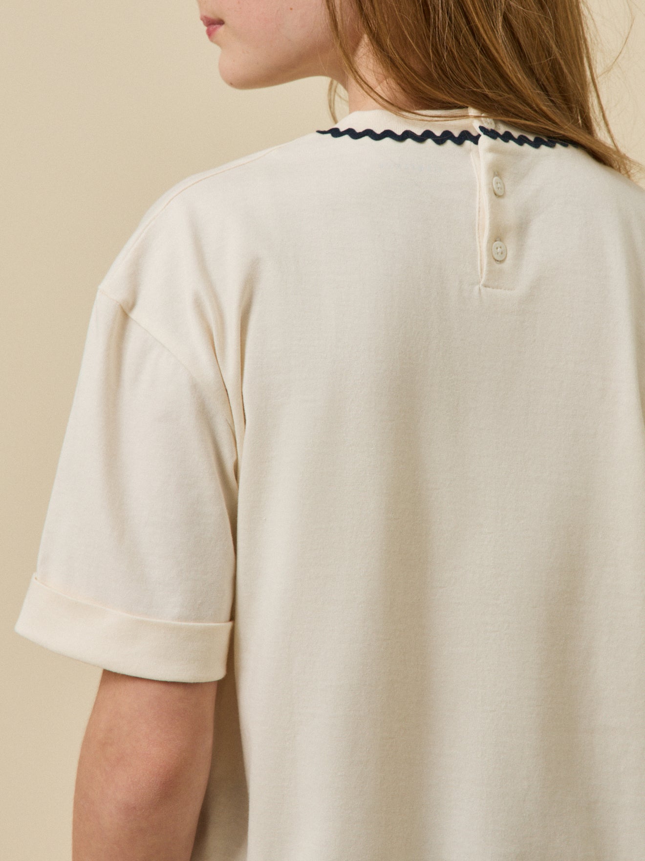 Meisjesshirt in biokatoen - Junior collectie