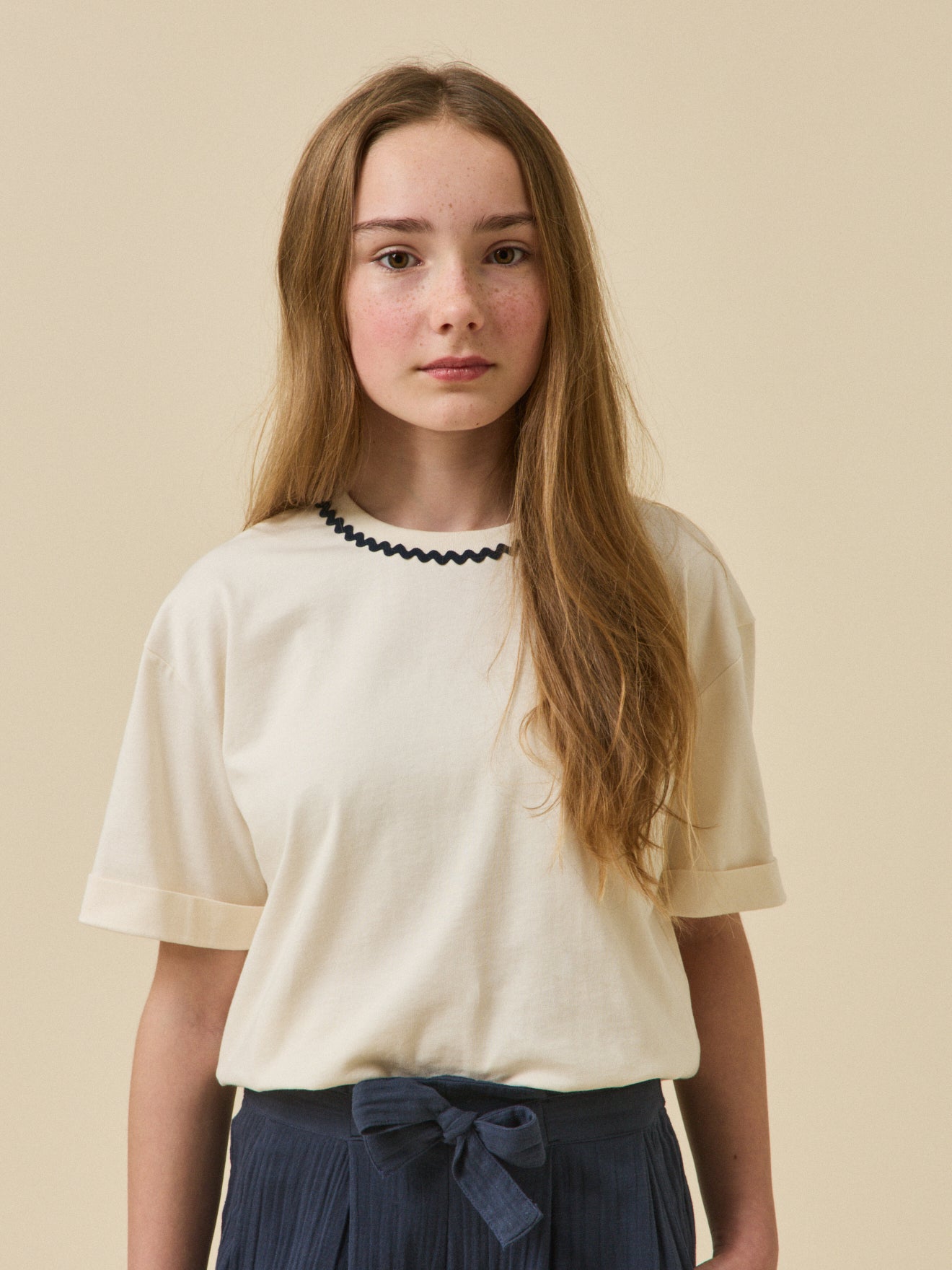 Meisjesshirt in biokatoen - Junior collectie