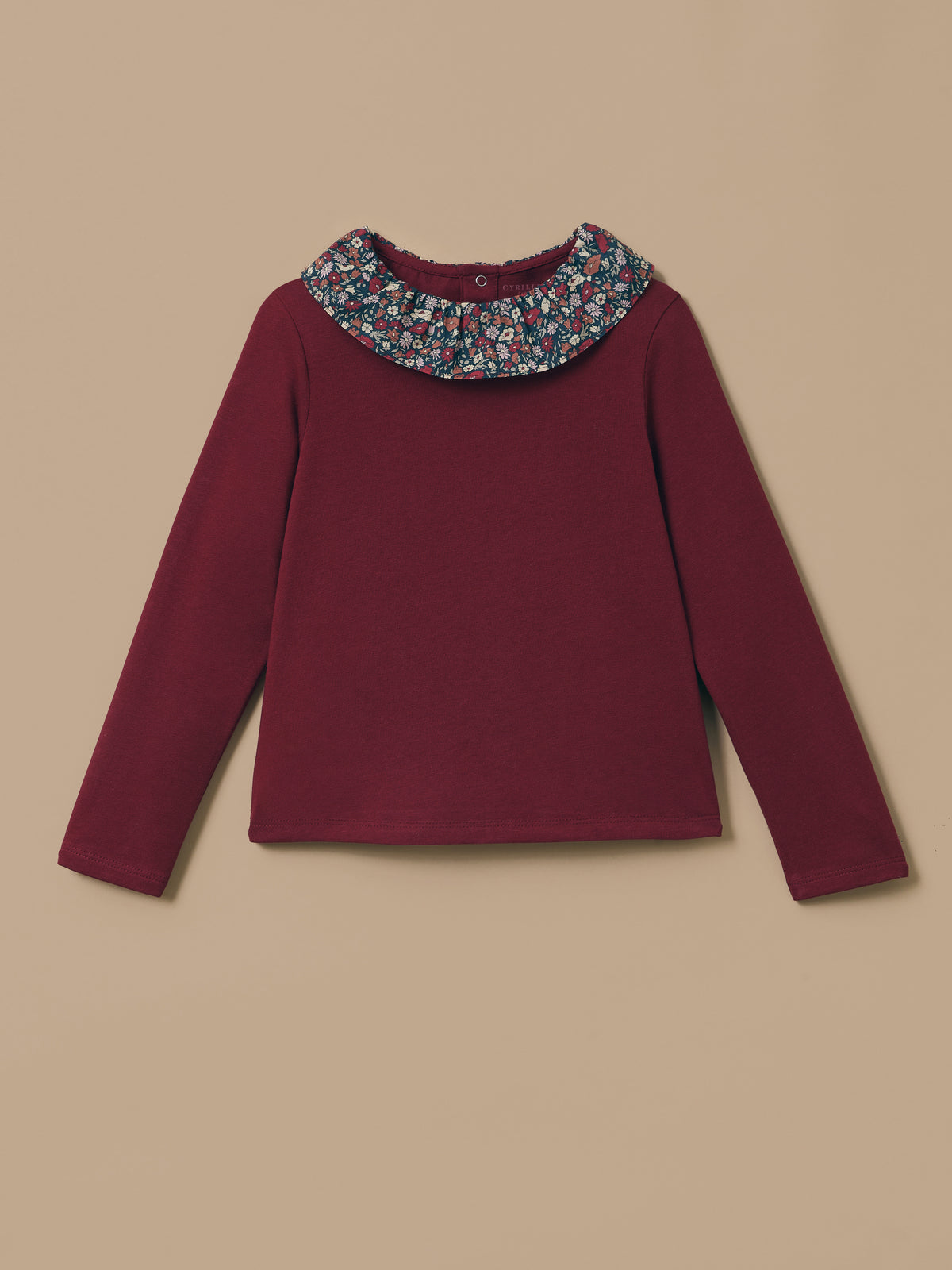 Meisjesshirt met kraag in Liberty-stof